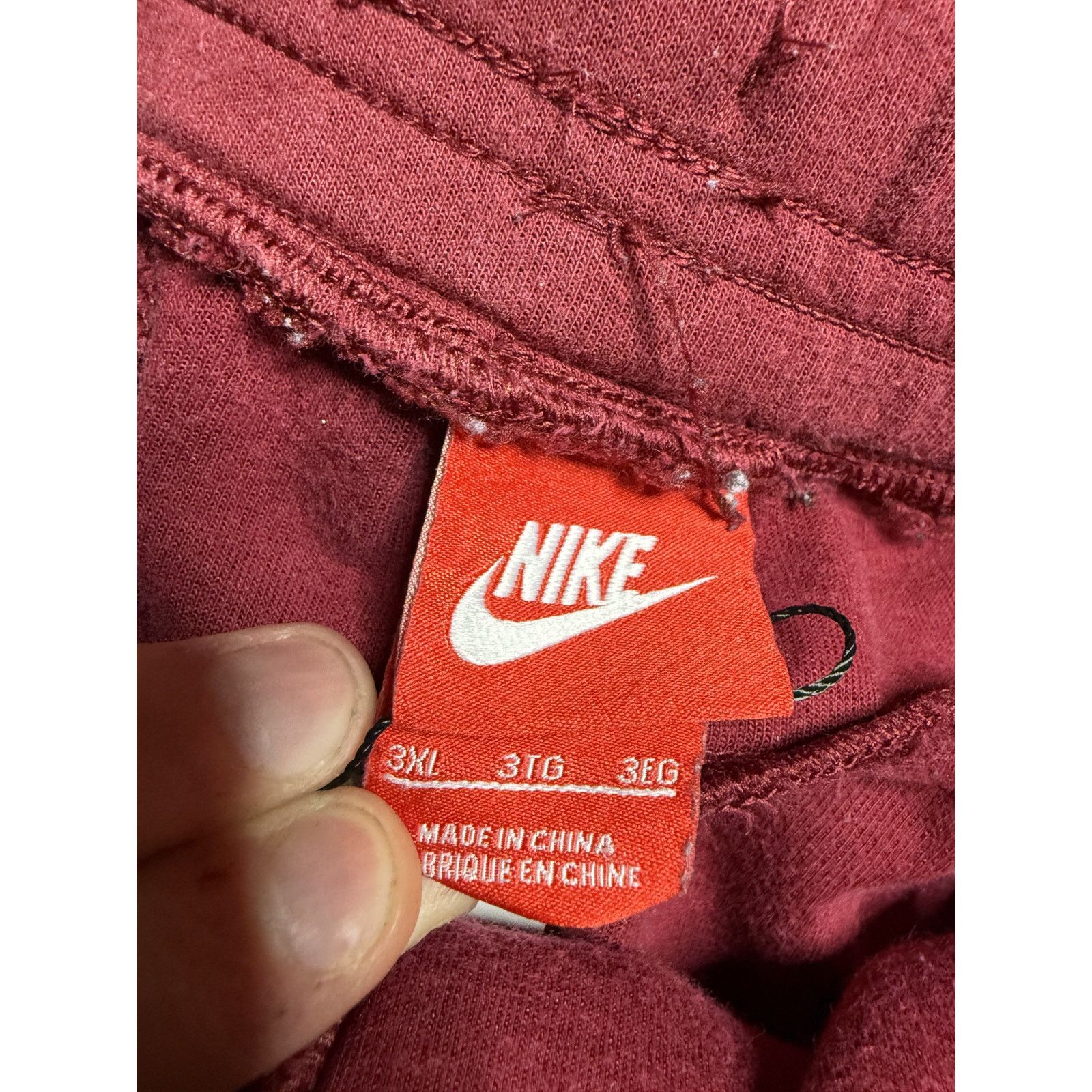 Nike Nike Tech Sweats Maroon XXXL Used Size US 42 / EU 58 - 2 Thumbnail