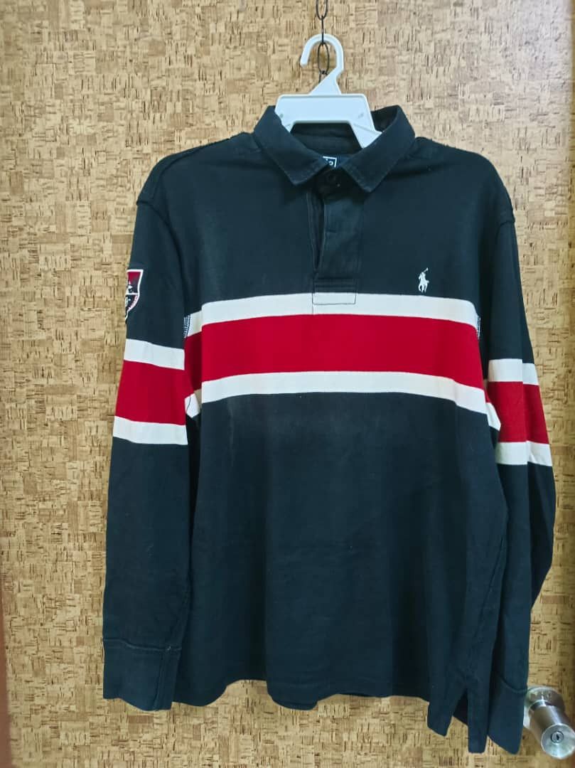 Polo Ralph Lauren Vintage Polo Ralph Lauren & Co Rugby LS T Shirt Size US XL / EU 56 / 4 - 1 Thumbnail