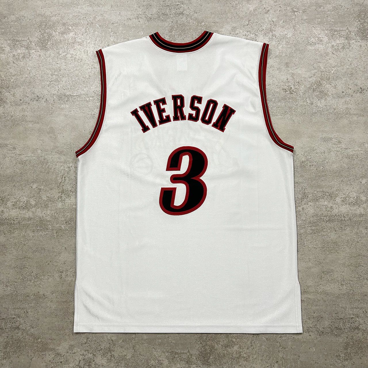 Champion × NBA × Vintage VTG NBA ALLEN IVERSON PHILADELPHIA 76ERS AUTHENTIC JERSEY Size US XL / EU 56 / 4 - 1 Thumbnail