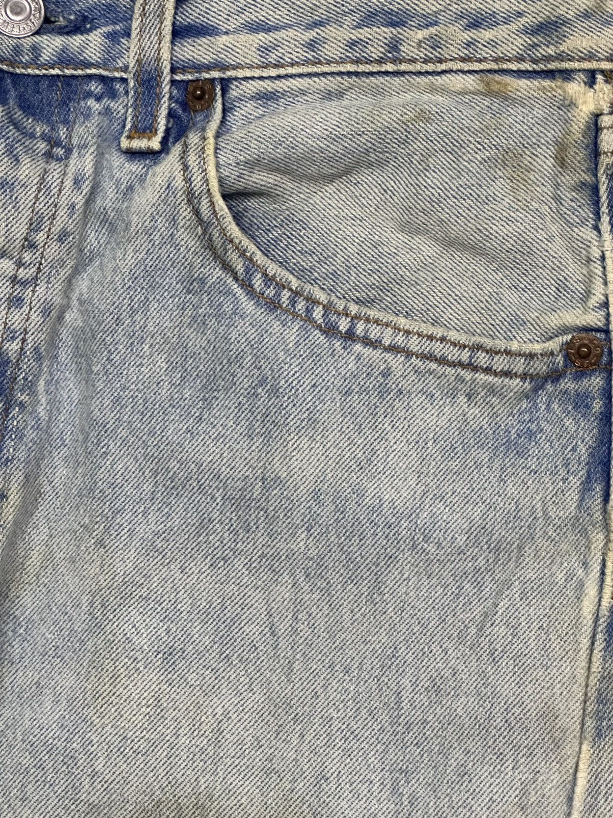 Levi's Vintage Levi’s 501 Straight Distressed Ripped Jeans & Faded Size US 31 - 6 Thumbnail
