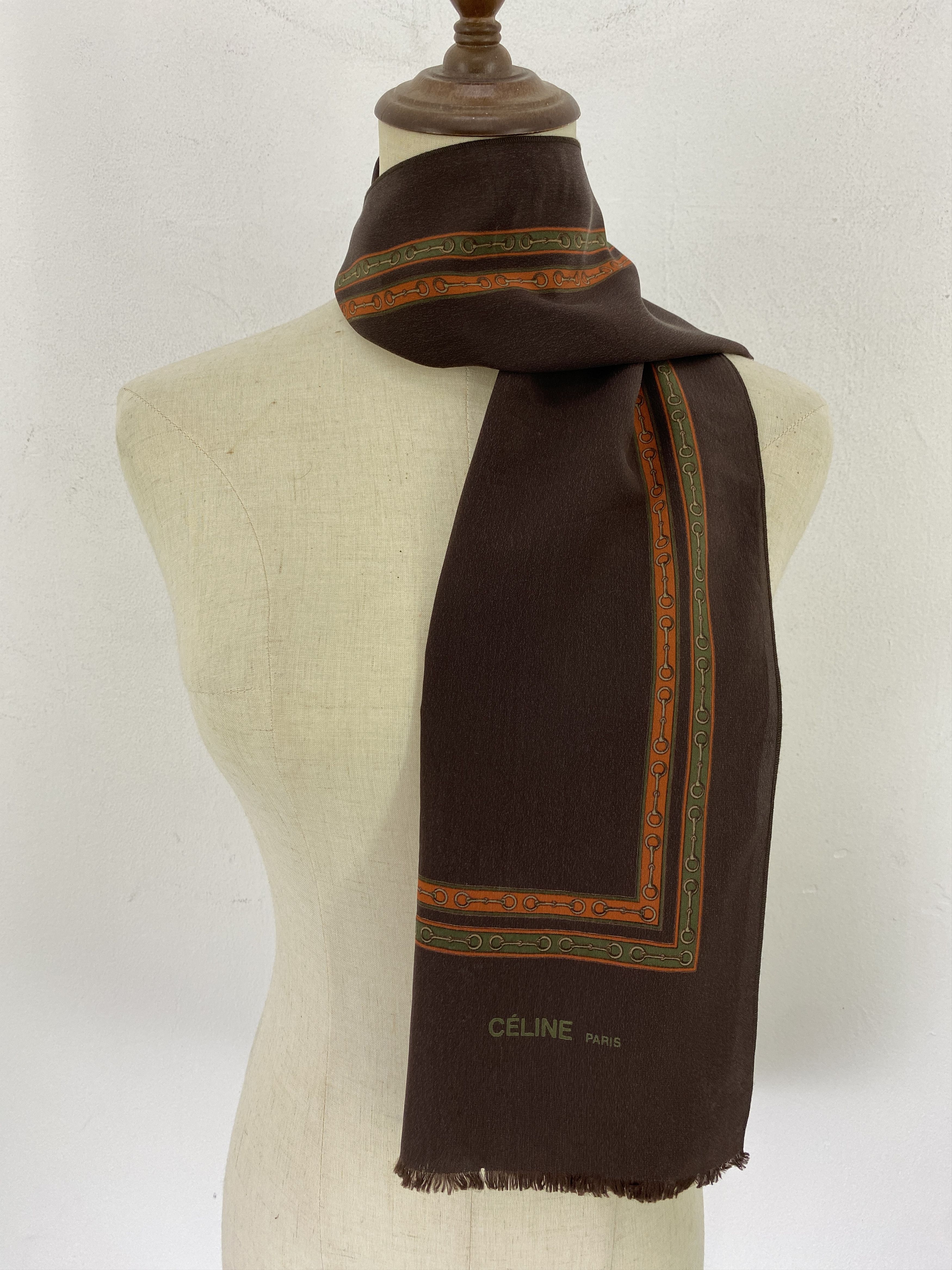 Celine Vintage Celine Paris Silk Scarf / Silk Shawl SN0268 Size ONE SIZE - 1 Thumbnail