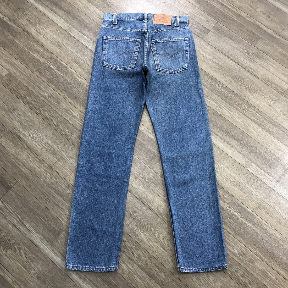 Levi's × Levi's Vintage Clothing 🇺🇸80’s Vintage Levis 501 #552 30x31 Straight Leg Blue Jeans Size US 29 - 24 Thumbnail