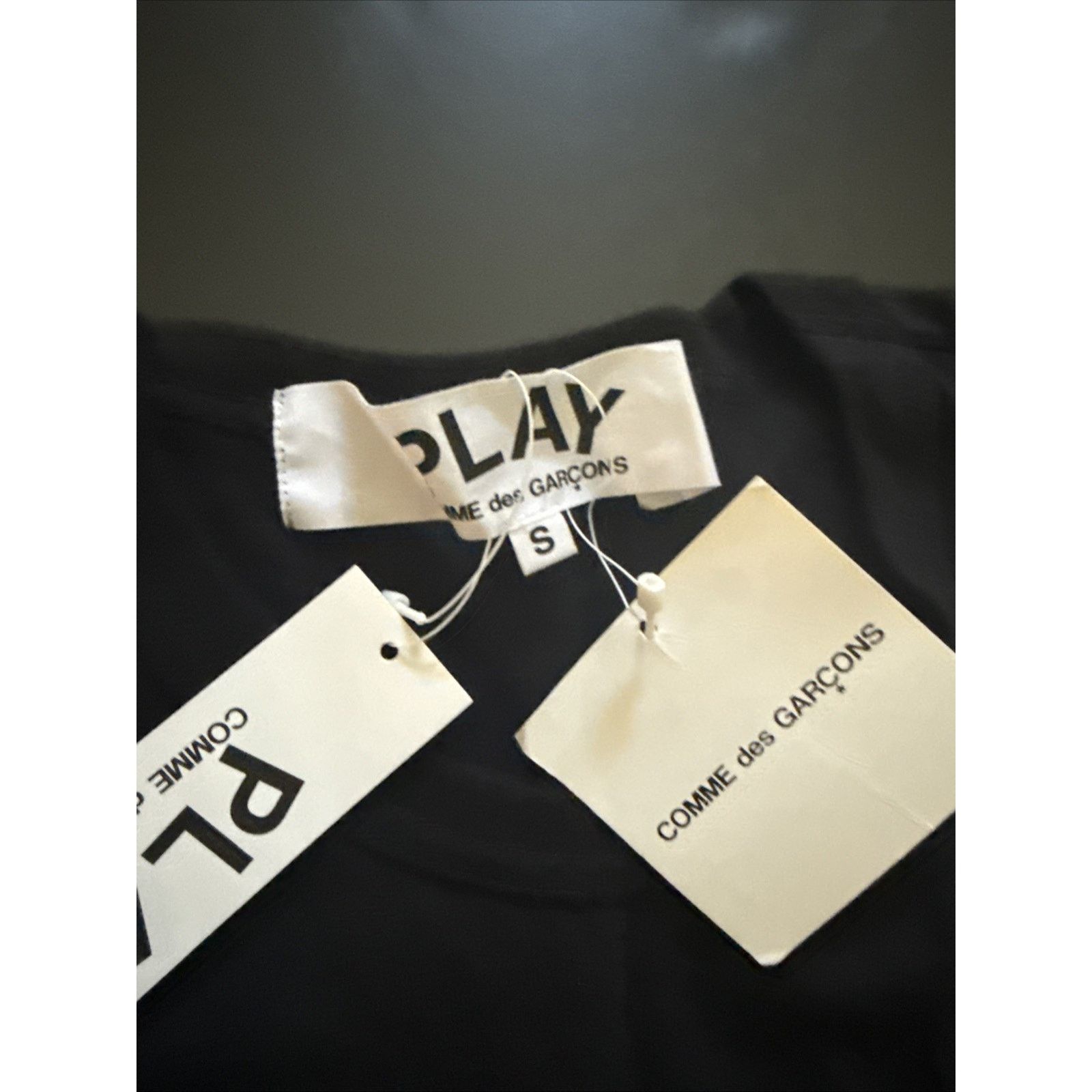 Comme des Garcons CDG BLACK Basic Heart Logo Small PLAY Tops Comme Des Garcons Size US S / EU 44-46 / 1 - 3 Thumbnail