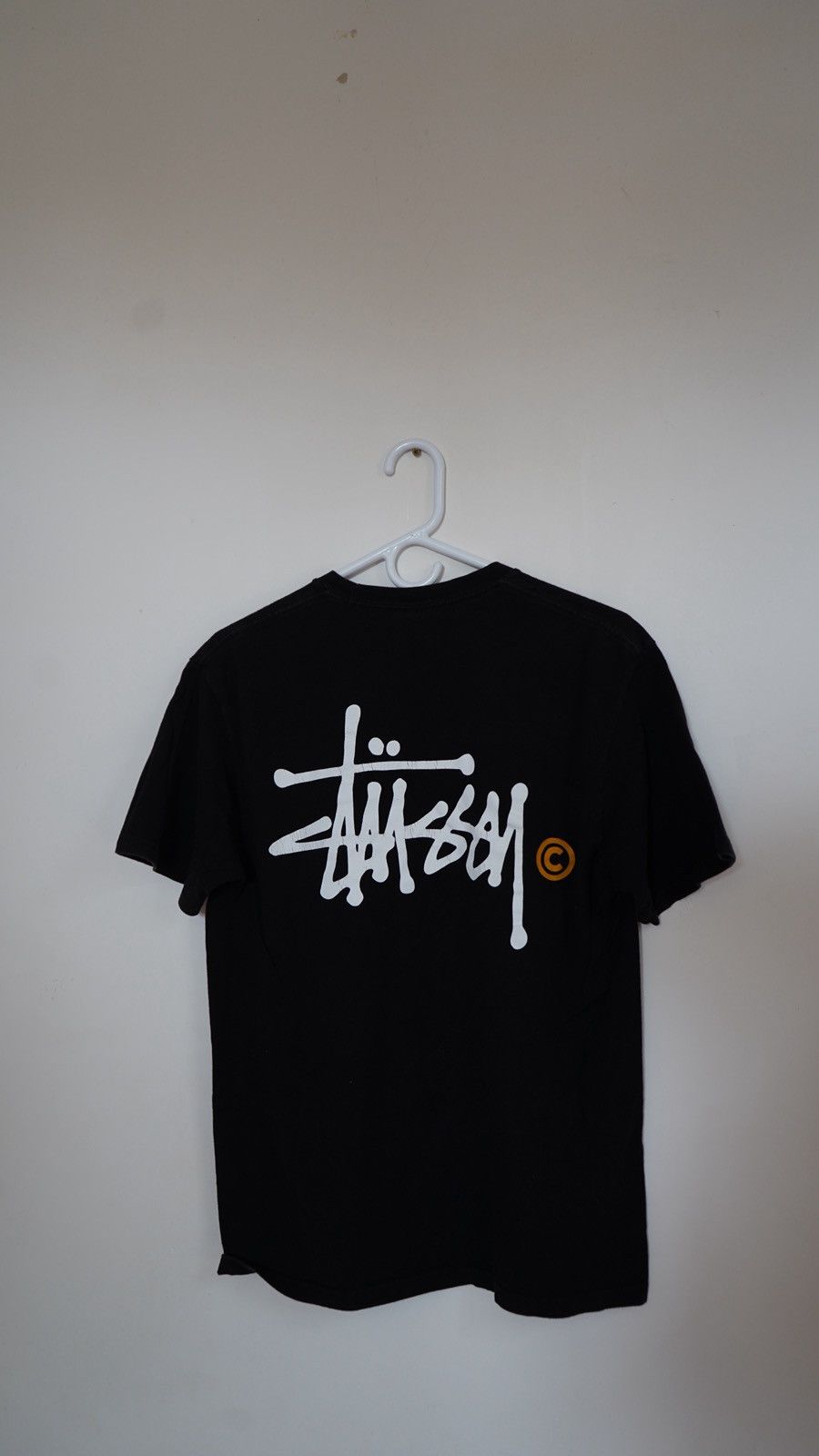 Black Stussy Logo Tee
