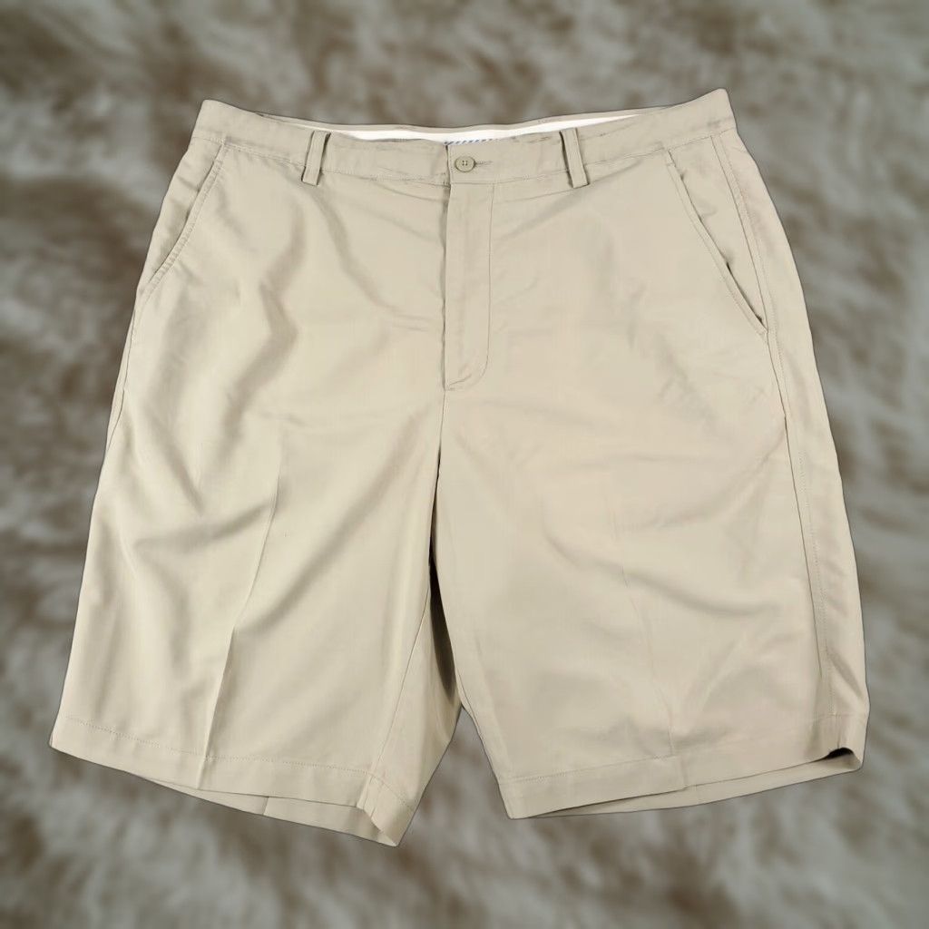 Footjoy FootJoy Shorts Mens 38 Beige Stretch Flat Front Chino Casual Workwear Golf Pants Size US 38 / EU 54 - 1 Thumbnail
