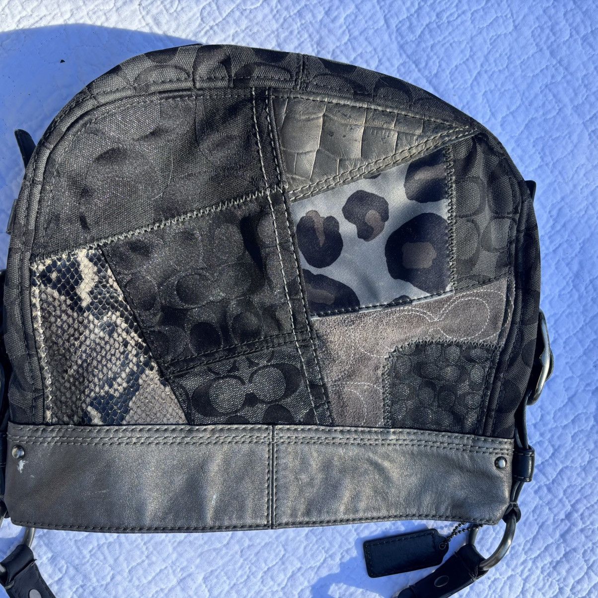 Coach black and gray patchwork coach bag Size ONE SIZE - 8 Thumbnail