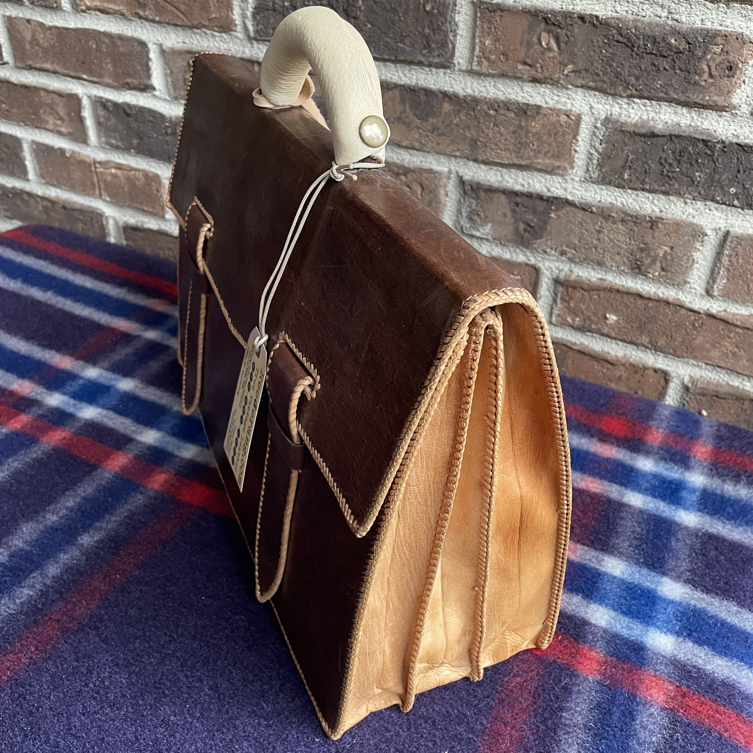 Other VTG HANDCRAFTED ETHIOPIAN LEATHER BRIEFCASE R$1898 Size ONE SIZE - 3 Thumbnail
