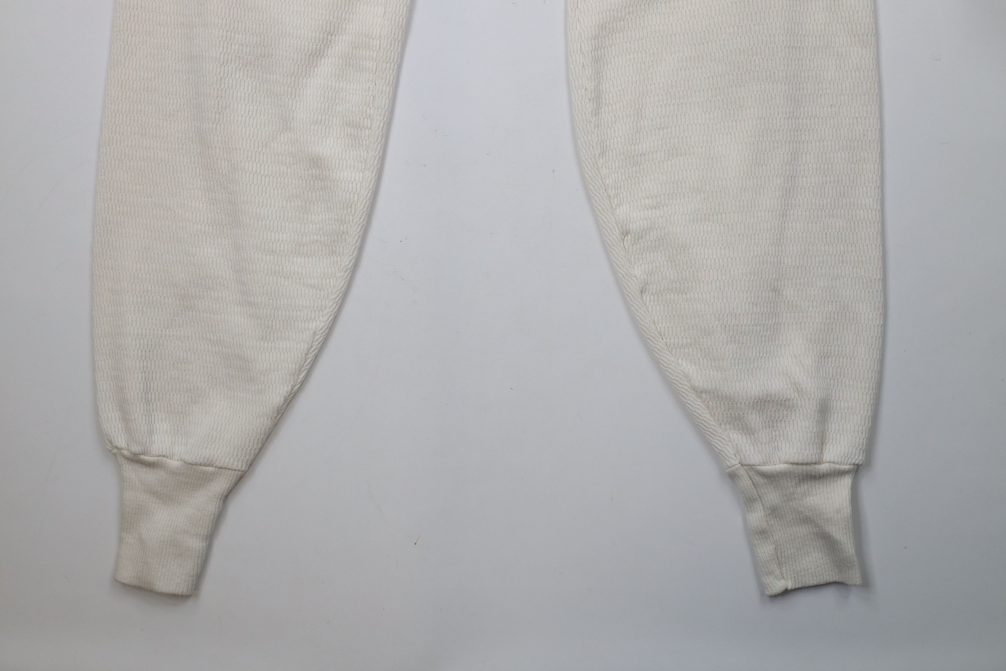 Hanes × Vintage Vintage 70s Hanes Waffle Knit Cuffed Joggers Pants USA Size US 42 / EU 58 - 9 Thumbnail
