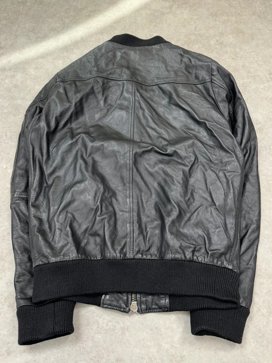 Daniele Alessandrini Daniele Alessandrini Black Bomber Leather Jacket Size US S / EU 44-46 / 1 - 7 Thumbnail