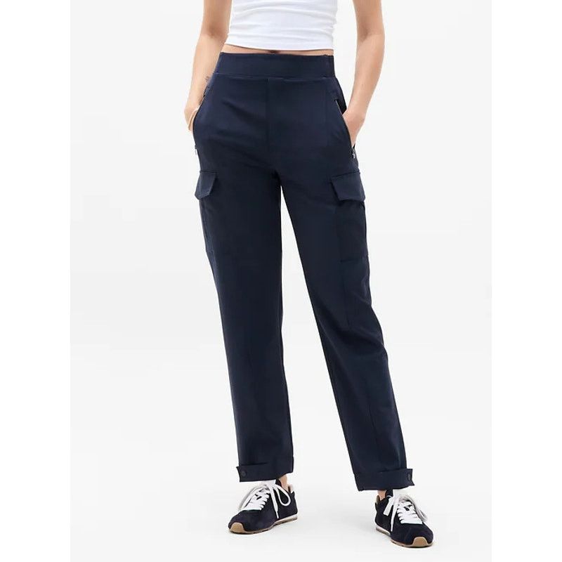 Athleta Athleta Endless High Rise Cargo Pants Navy Blue #467187 Size 28" / US 6 / IT 42 - 1 Thumbnail