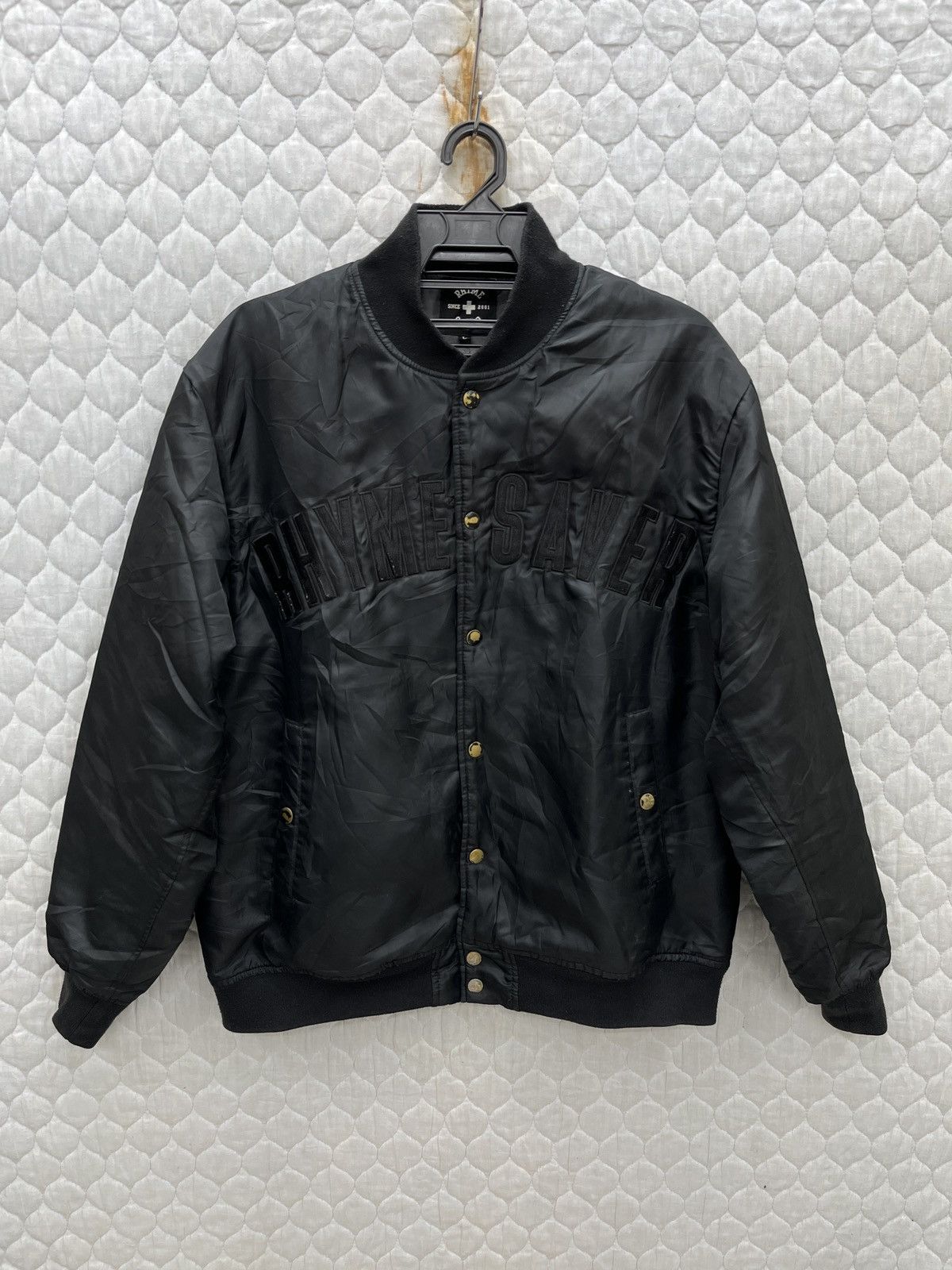 Japanese Brand 🔥🔥🔥ARCHIVE RHYME SAVER VARSITY JACKET Size US M / EU 48-50 / 2 - 1 Thumbnail