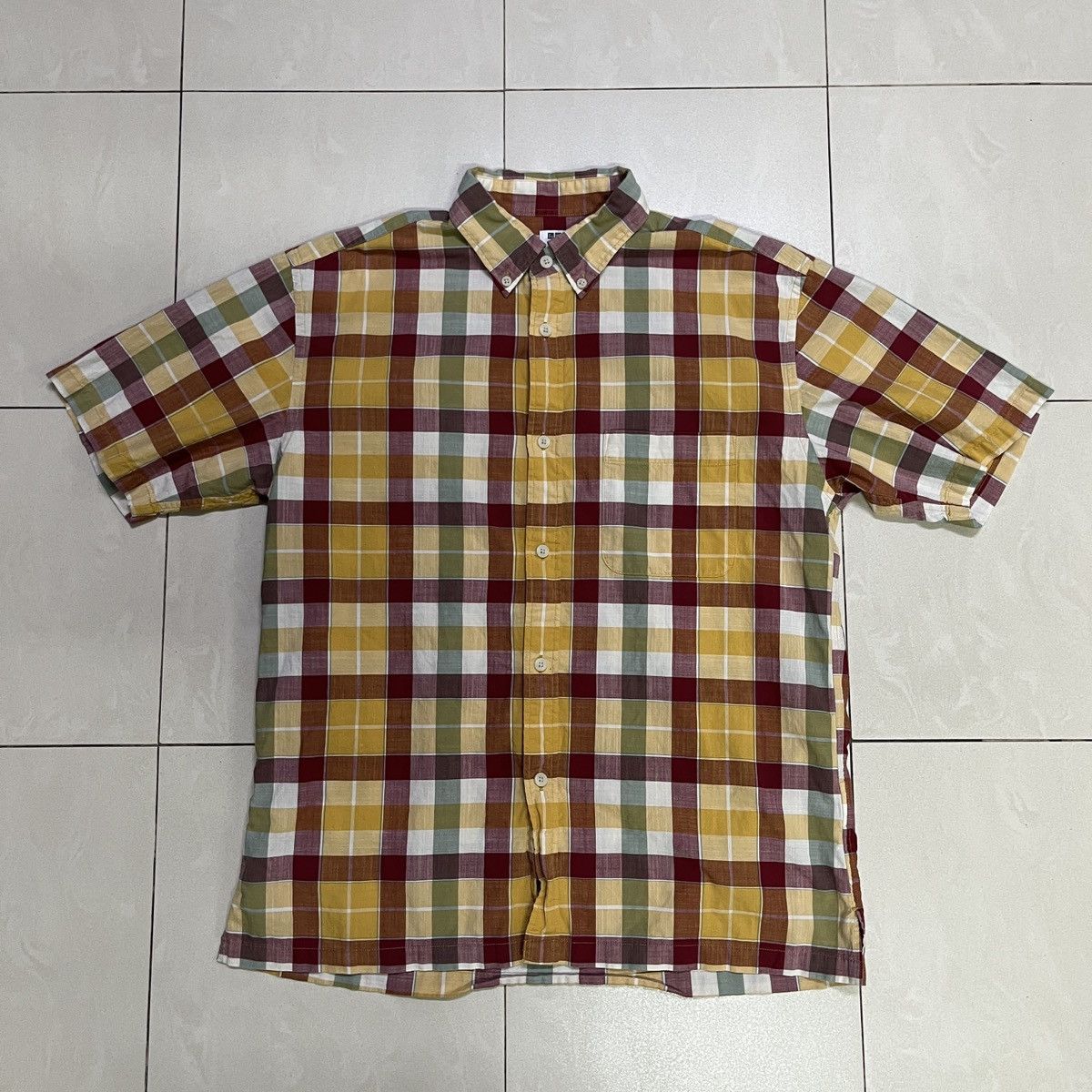 Uniqlo Uniqlo Madras Checkered Button Up Shirt Size US M / EU 48-50 / 2 - 1 Thumbnail