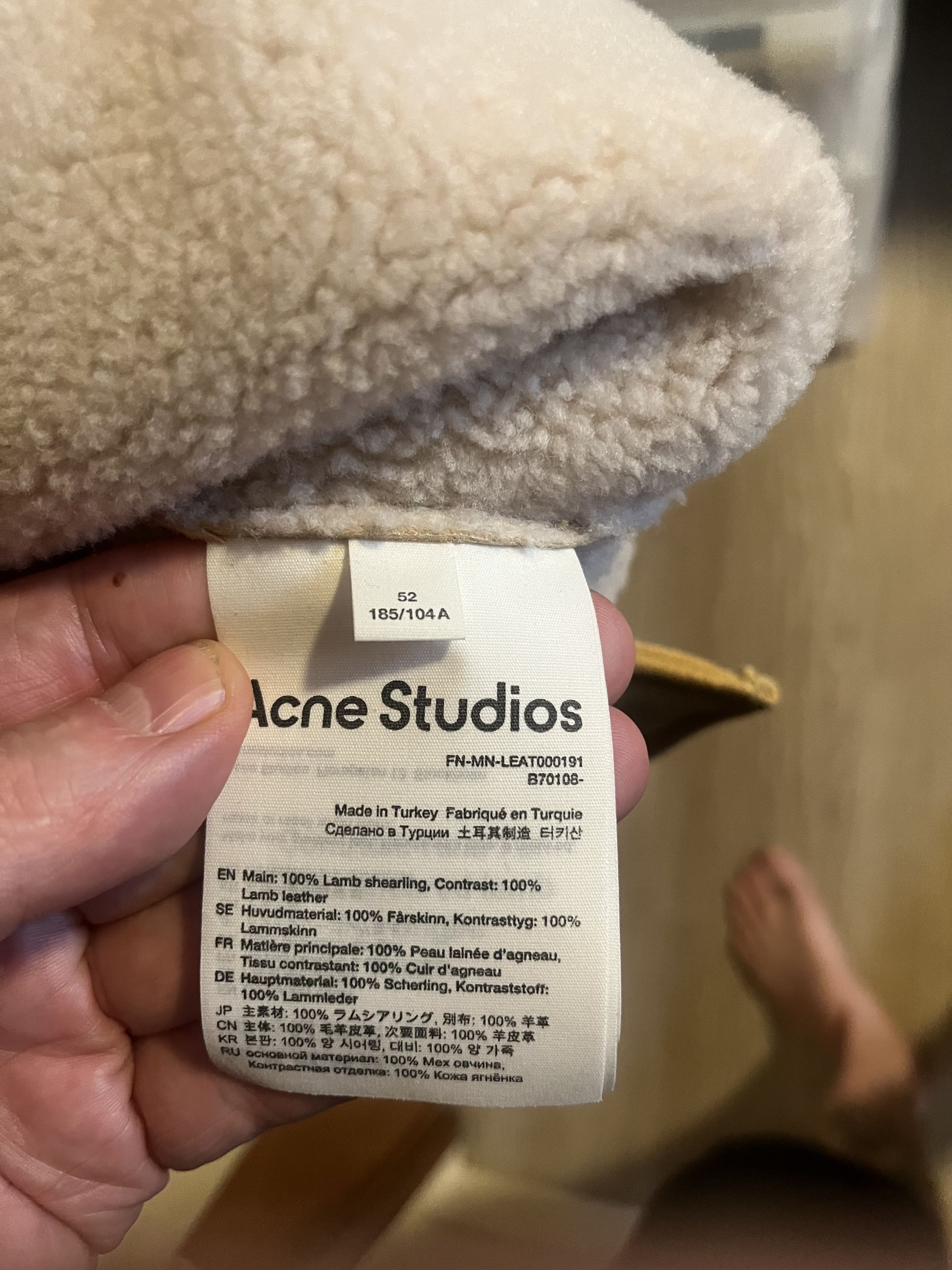 Acne Studios Acne Studio Leather Suede shearling overshirt Size US L / EU 52-54 / 3 - 2 Thumbnail