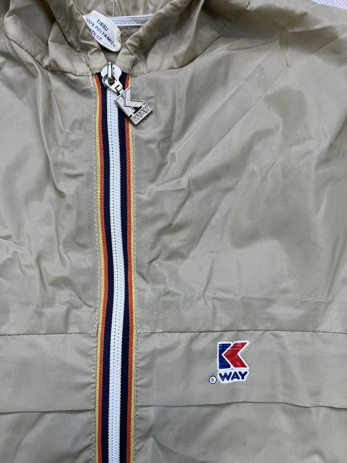 K-Way Rain Jacket Kway Vintage 90’s Zipped Size US M / EU 48-50 / 2 - 2 Thumbnail