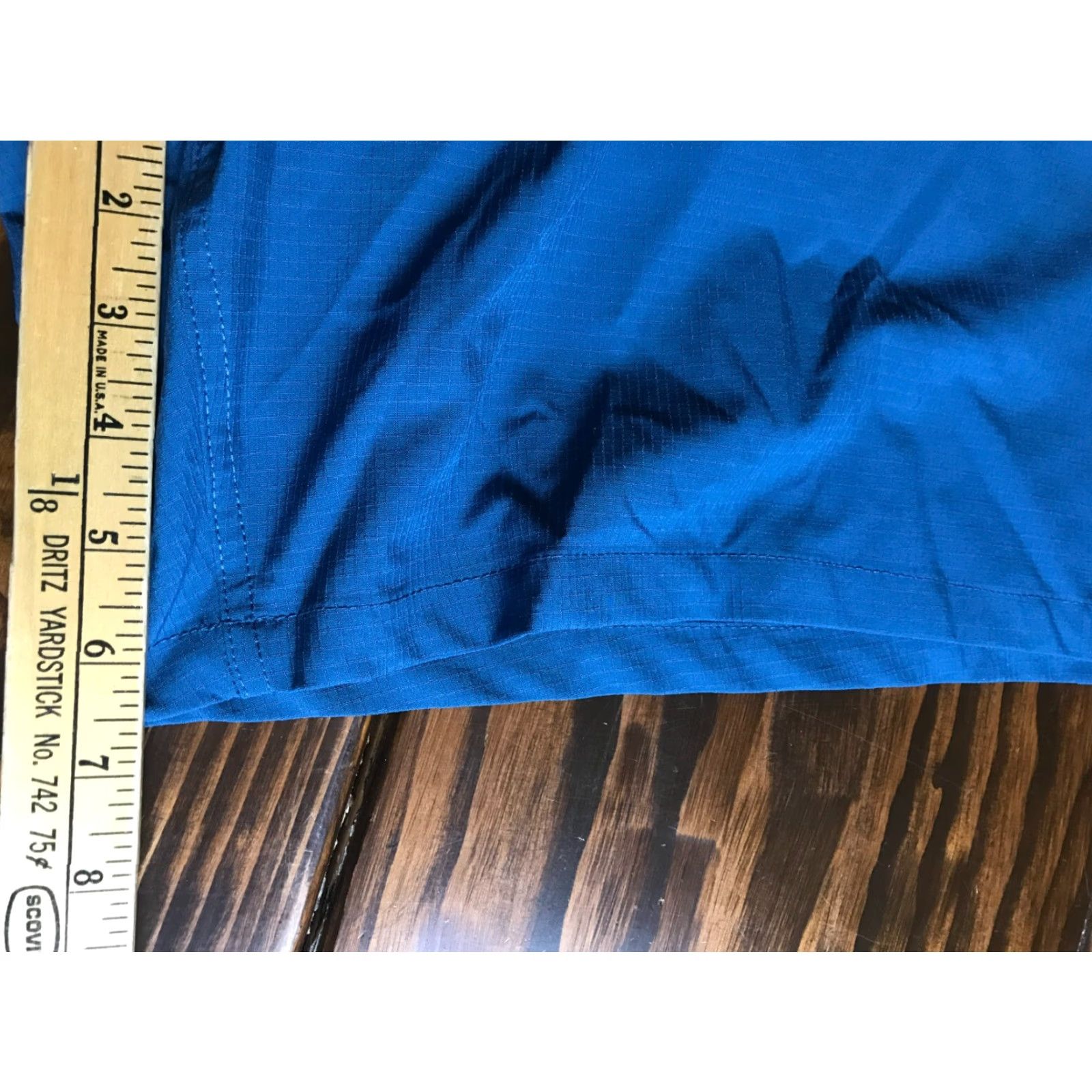 George George Shorts Men 44 Blue Golf/Hiking Flat Front Chino Casual Regular Size 44 Men’s Blue 90s? Size US 44 / EU 60 - 4 Thumbnail