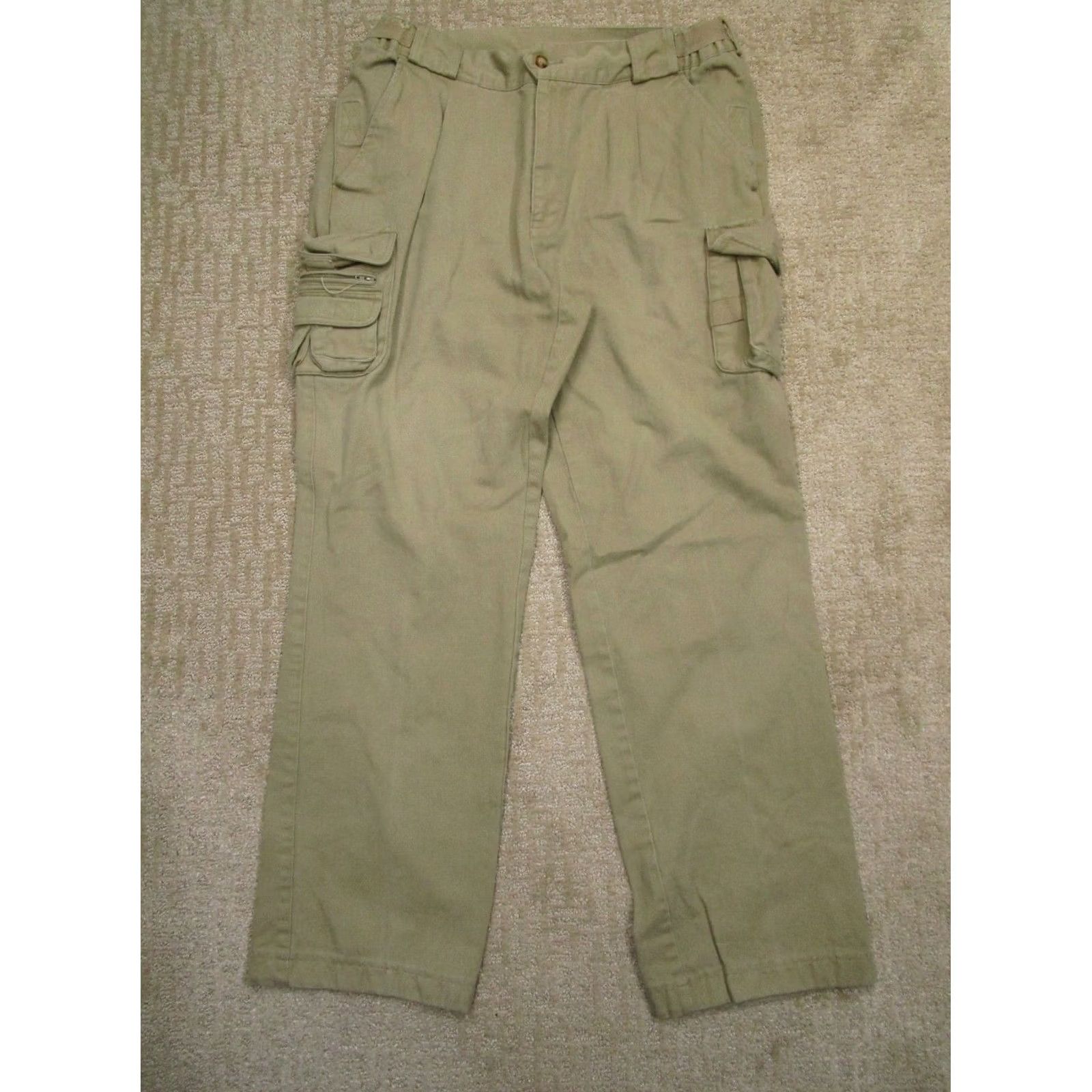 Orvis Orvis Jeans Men 36x32 Brown Cargo Utility Pants Denim Vintage 90s Retro Straight Regular Pocket Logo Size US 36 / EU 52 - 2 Thumbnail