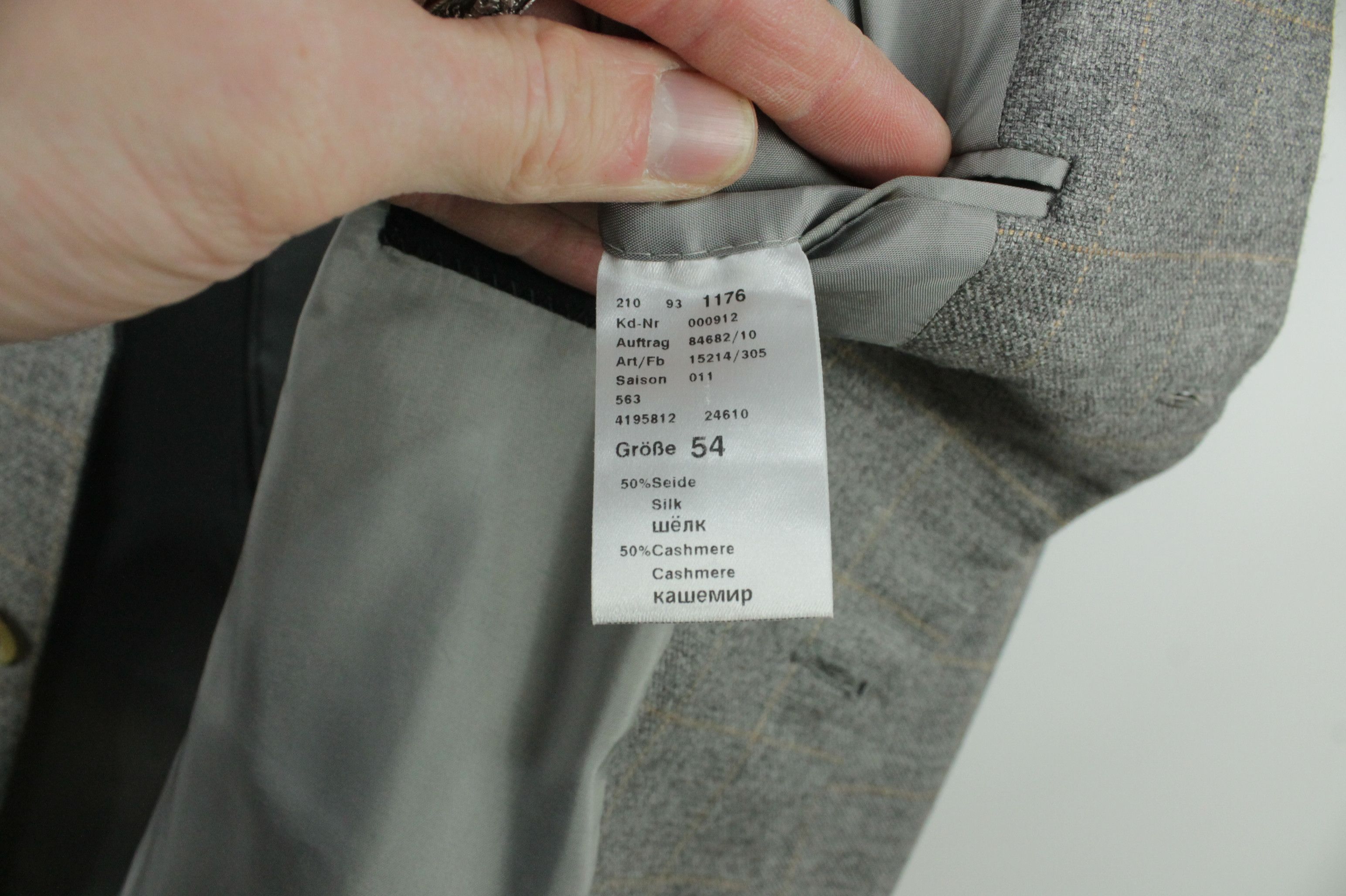 Windsor Smith Windsor Cashmere Silk Sport Coat Check Blazer Jacket Size US L / EU 52-54 / 3 - 9 Thumbnail
