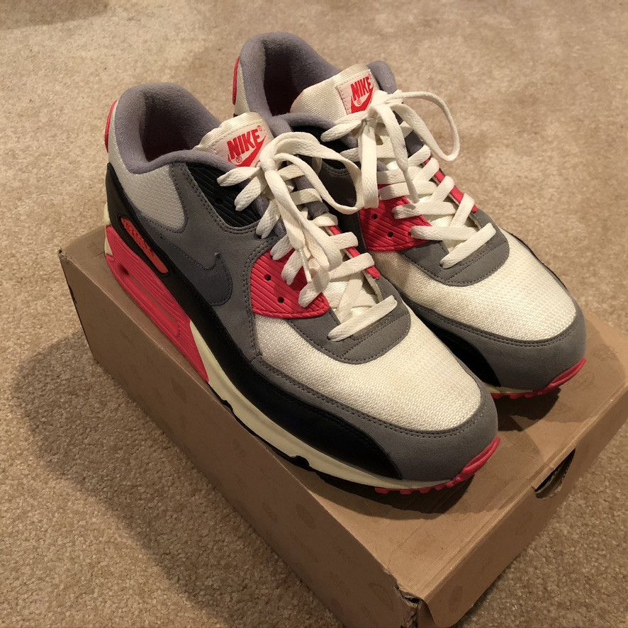 Nike 2013 Infrared Air Max 90 'Vintage' 543361-161 Size US 13 / EU 46 - 3 Thumbnail