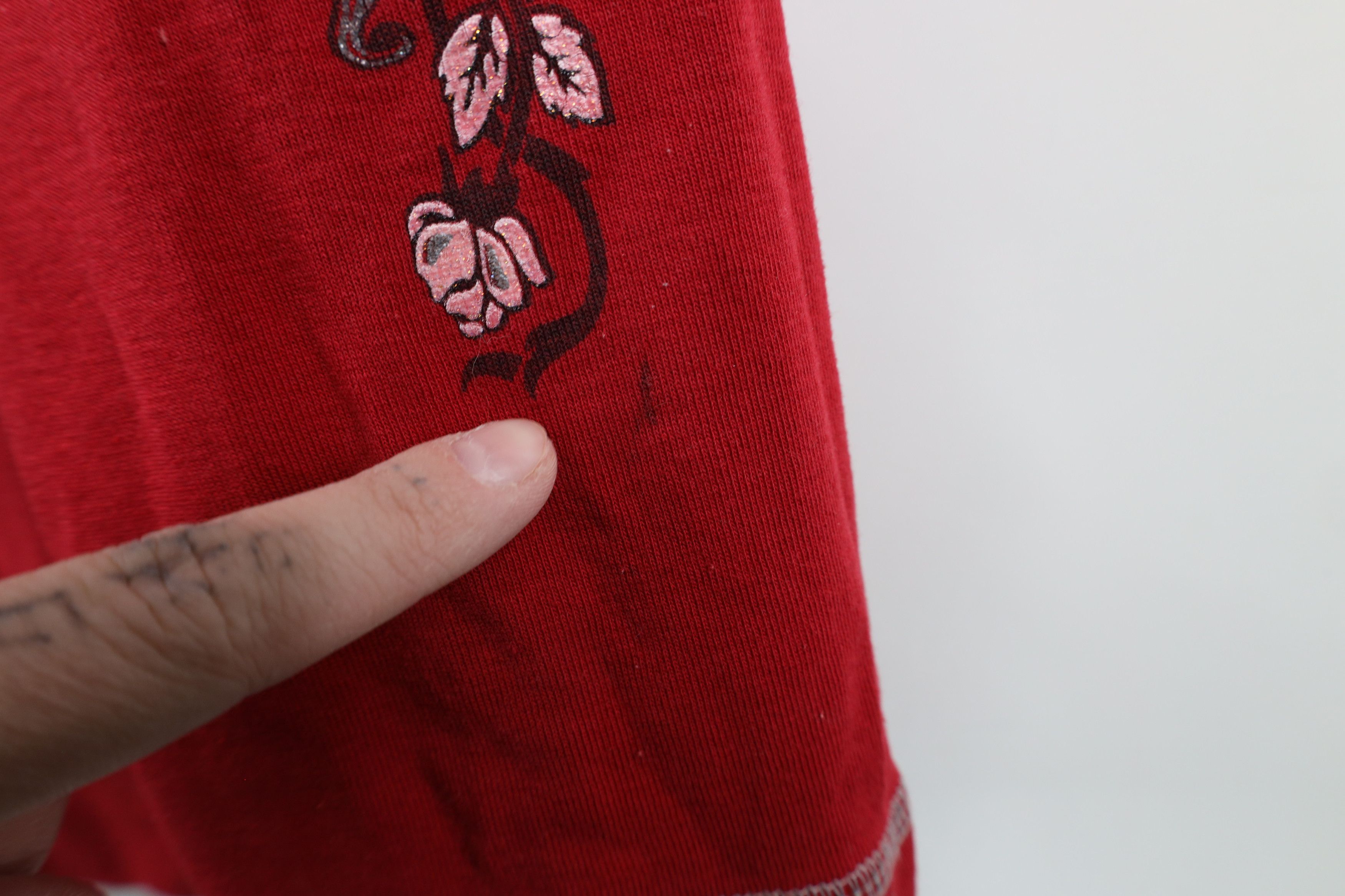 Vintage Vintage Y2K 90s Streetwear Butterfly Tribal Rose Zip Hoodie Size XL / US 12-14 / IT 48-50 - 5 Thumbnail