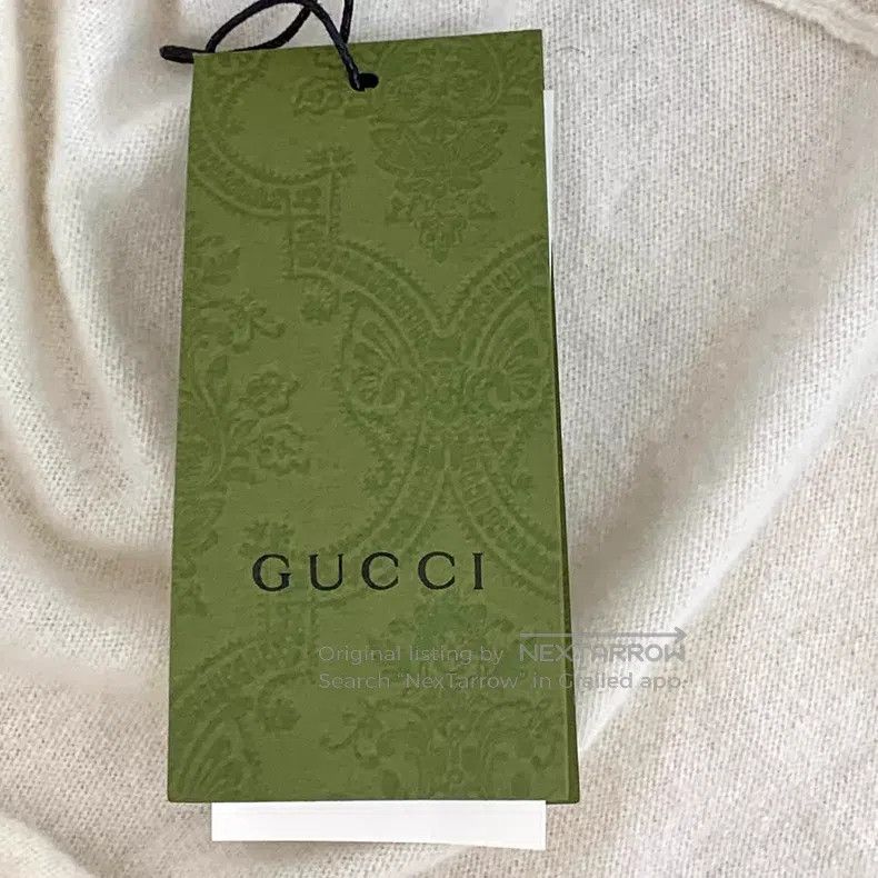 Gucci Gucci 22 beige rabbit embroidered wool lapel single-breast Size XS / US 0-2 / IT 36-38 - 7 Thumbnail