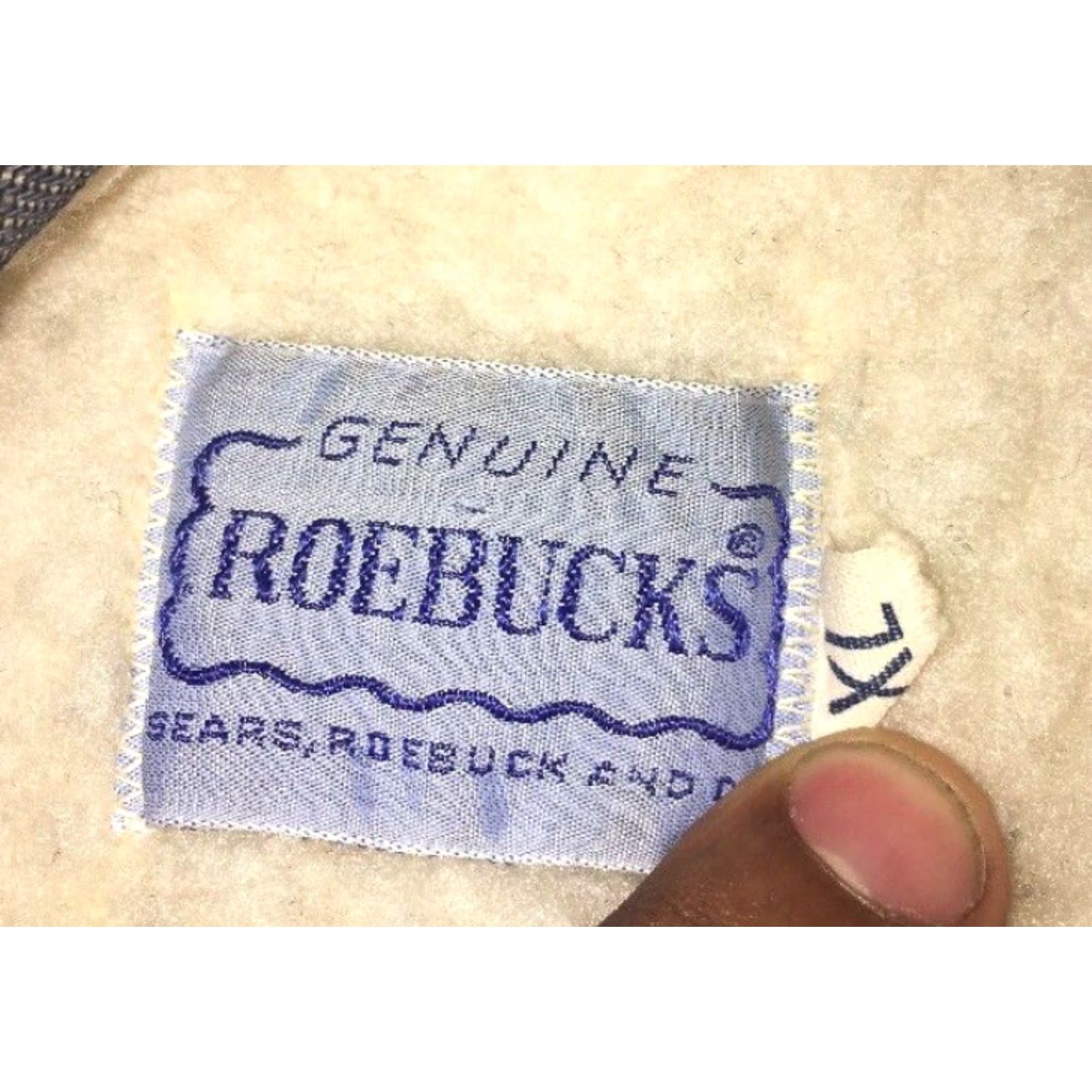 Vintage VINTAGE Roebucks Vest Snap Button Down Lined Sherpa Blue XL Mens Size US XL / EU 56 / 4 - 5 Thumbnail
