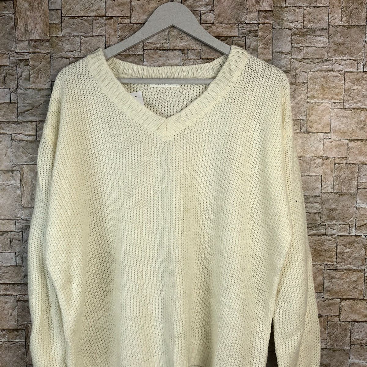 Homespun Knitwear × LOWRYS FARM Lowyrs Farm japan vintage White Knitwear #A1098 Size US M / EU 48-50 / 2 - 5 Thumbnail