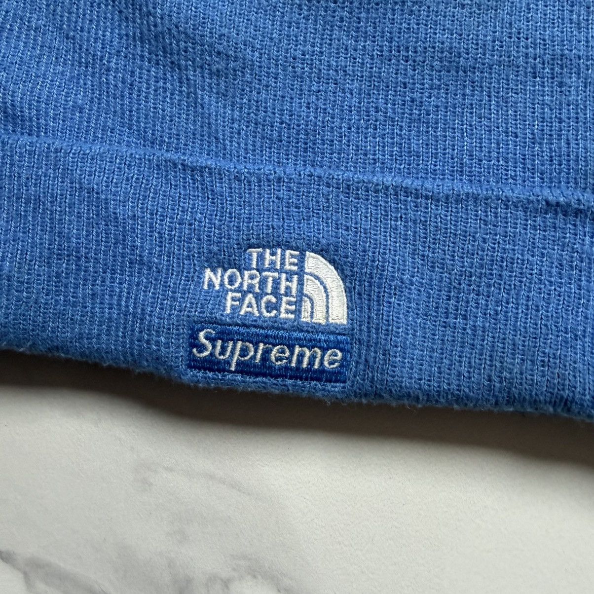 Supreme × The North Face Supreme x The North Face FW24 Blue Beanie Size ONE SIZE - 5 Thumbnail