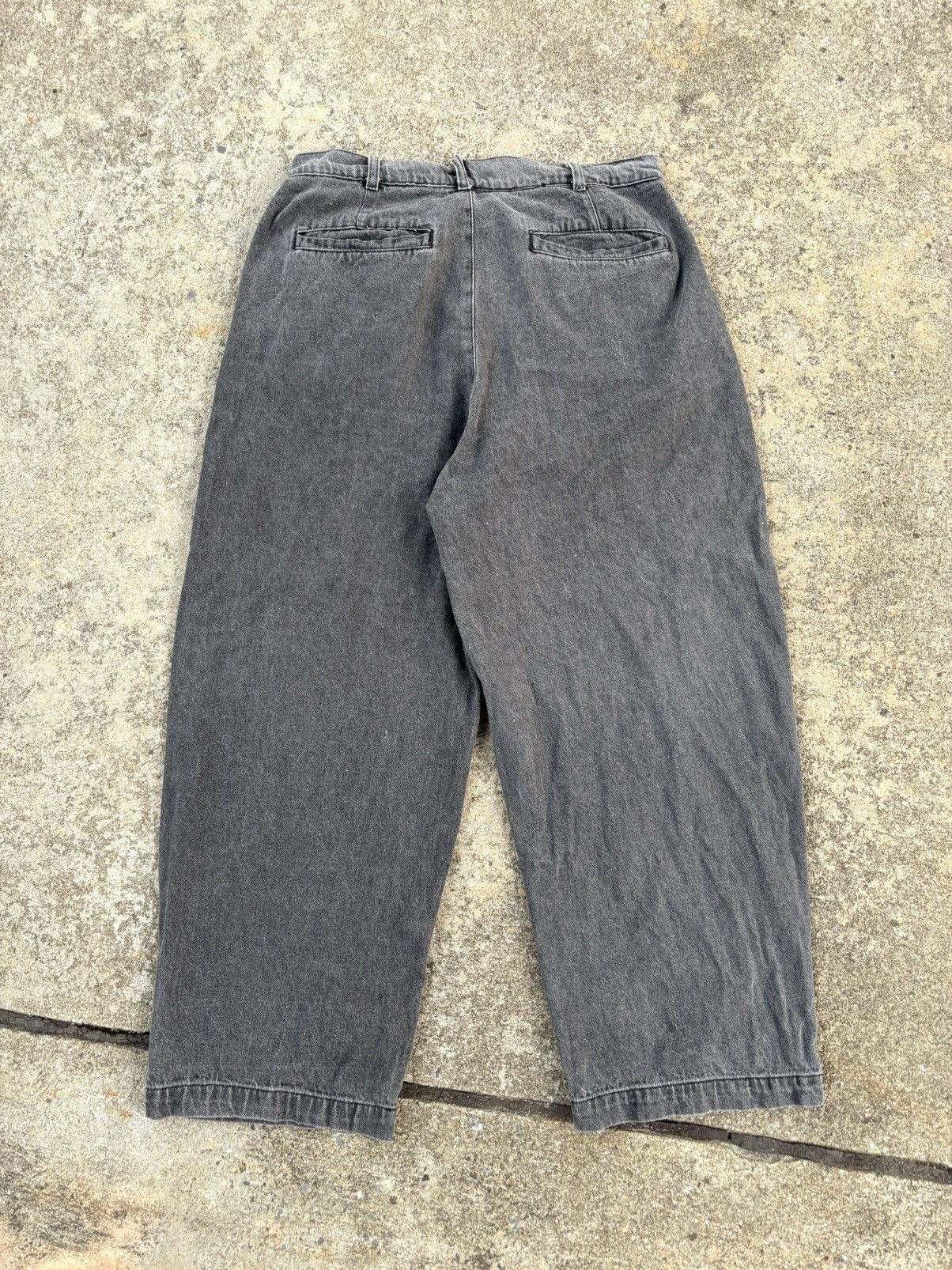 Japanese Brand Vintage Beno Exclusive Label Baggy Jeans Faded Black Size US 30 / EU 46 - 10 Thumbnail