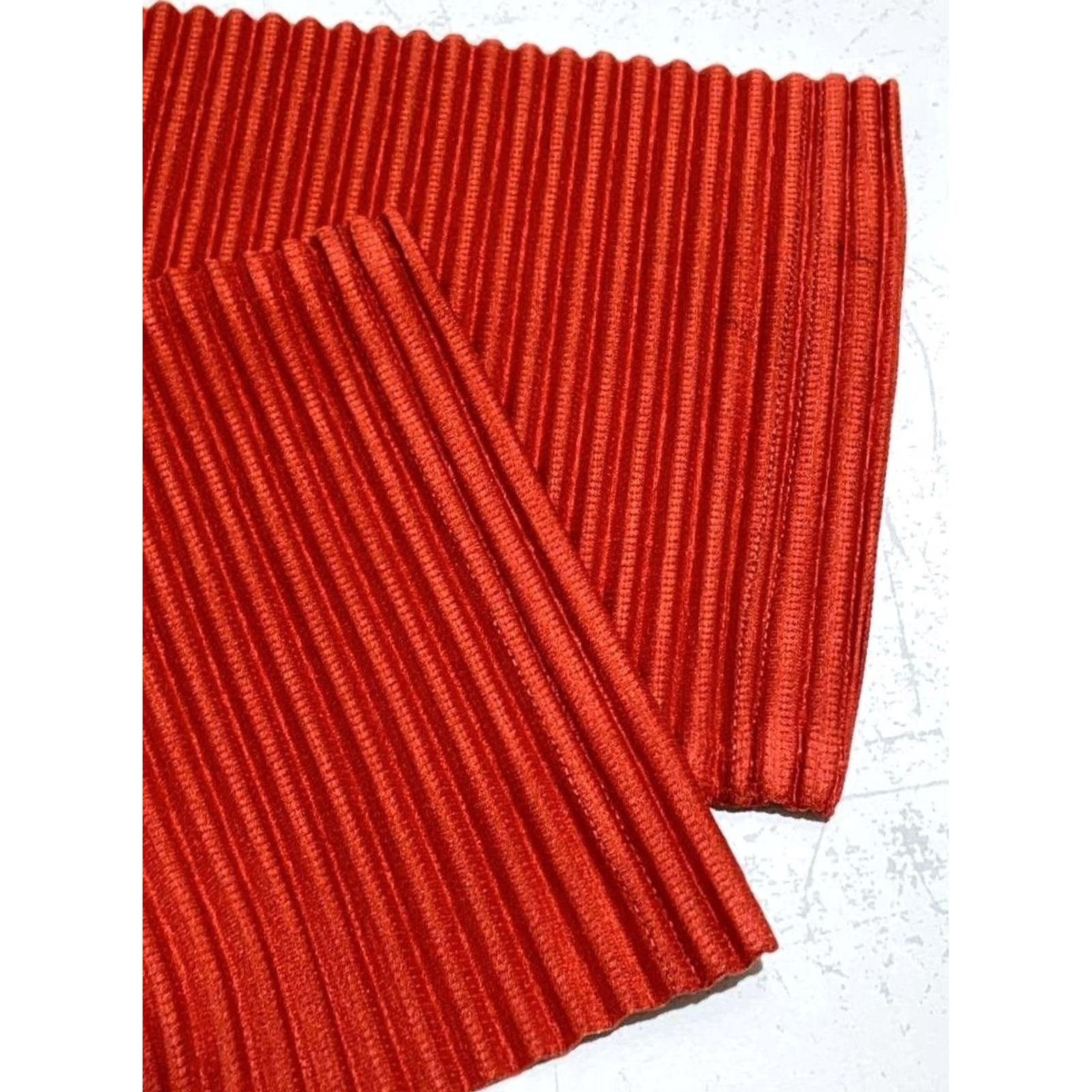 Issey Miyake ISSEY MIYAKE Long Sleeve T-Shirt Pleated Orange Mens XL Regular Size US XL / EU 56 / 4 - 6 Thumbnail