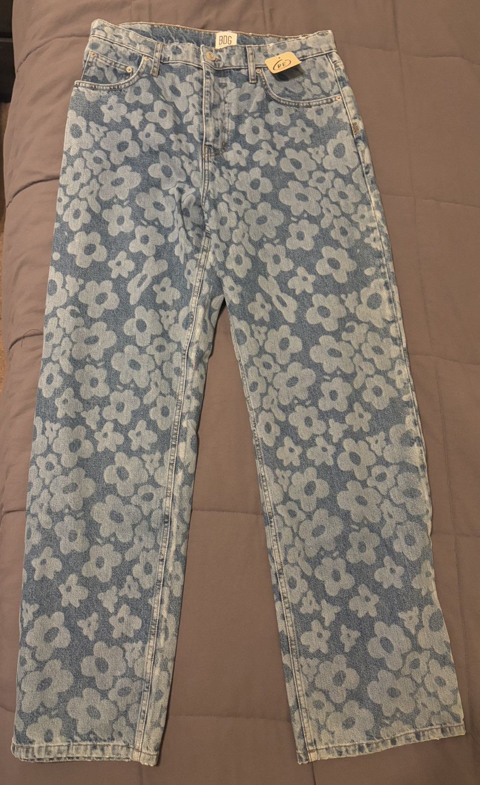 Urban Outfitters Floral Jeans Size US 32 / EU 48 - 1 Thumbnail