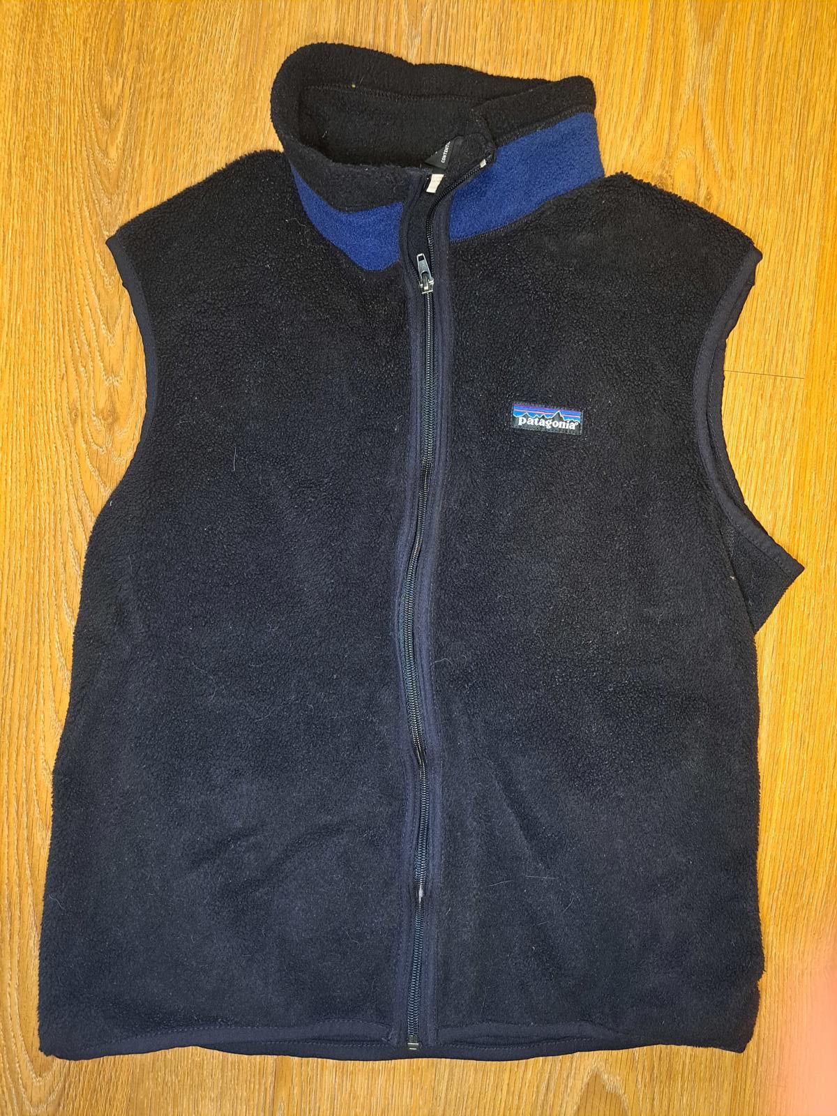 Patagonia VINTAGE Patagonia Vest Fleece Jacket Mens Medium Black Blue Size US M / EU 48-50 / 2 - 1 Thumbnail