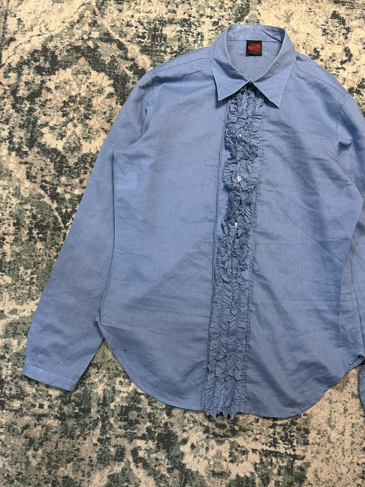 Jean Paul Gaultier SS99 Jean Paul Gaultier Double Button Ruffle Button Shirt Size US M / EU 48-50 / 2 - 5 Thumbnail