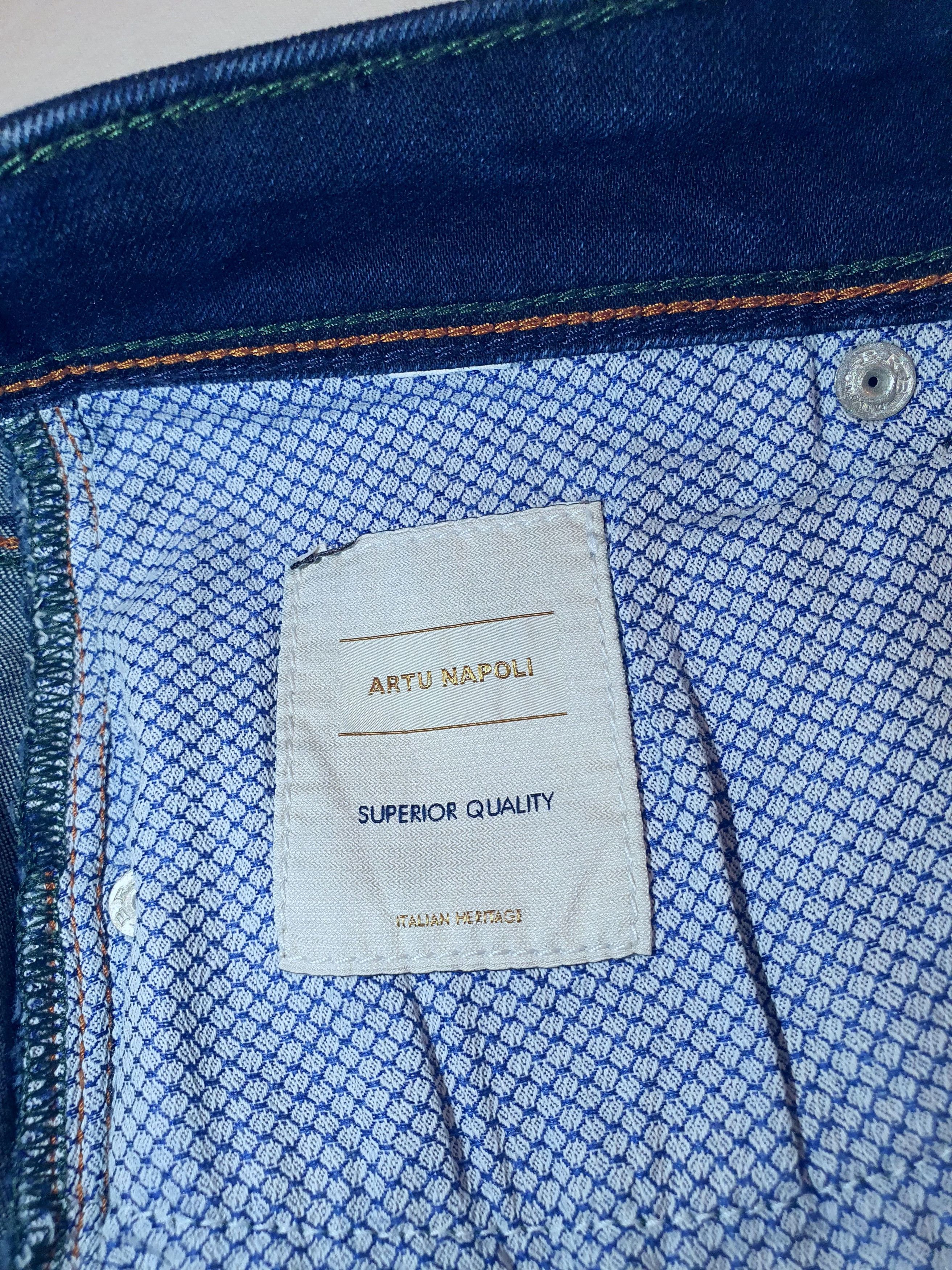 Other ARTU NAPOLI -Mod: 3264 LUXURY (Selvedge TriColore) - W30 L26 Size US 30 / EU 46 - 10 Thumbnail