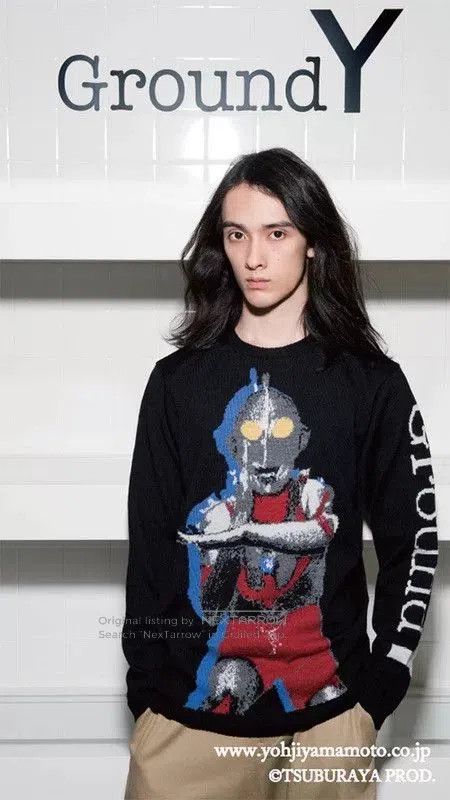 Yohji Yamamoto yohji yamamoto ultraman knit long sleeve shirt. Size US M / EU 48-50 / 2 - 2 Thumbnail