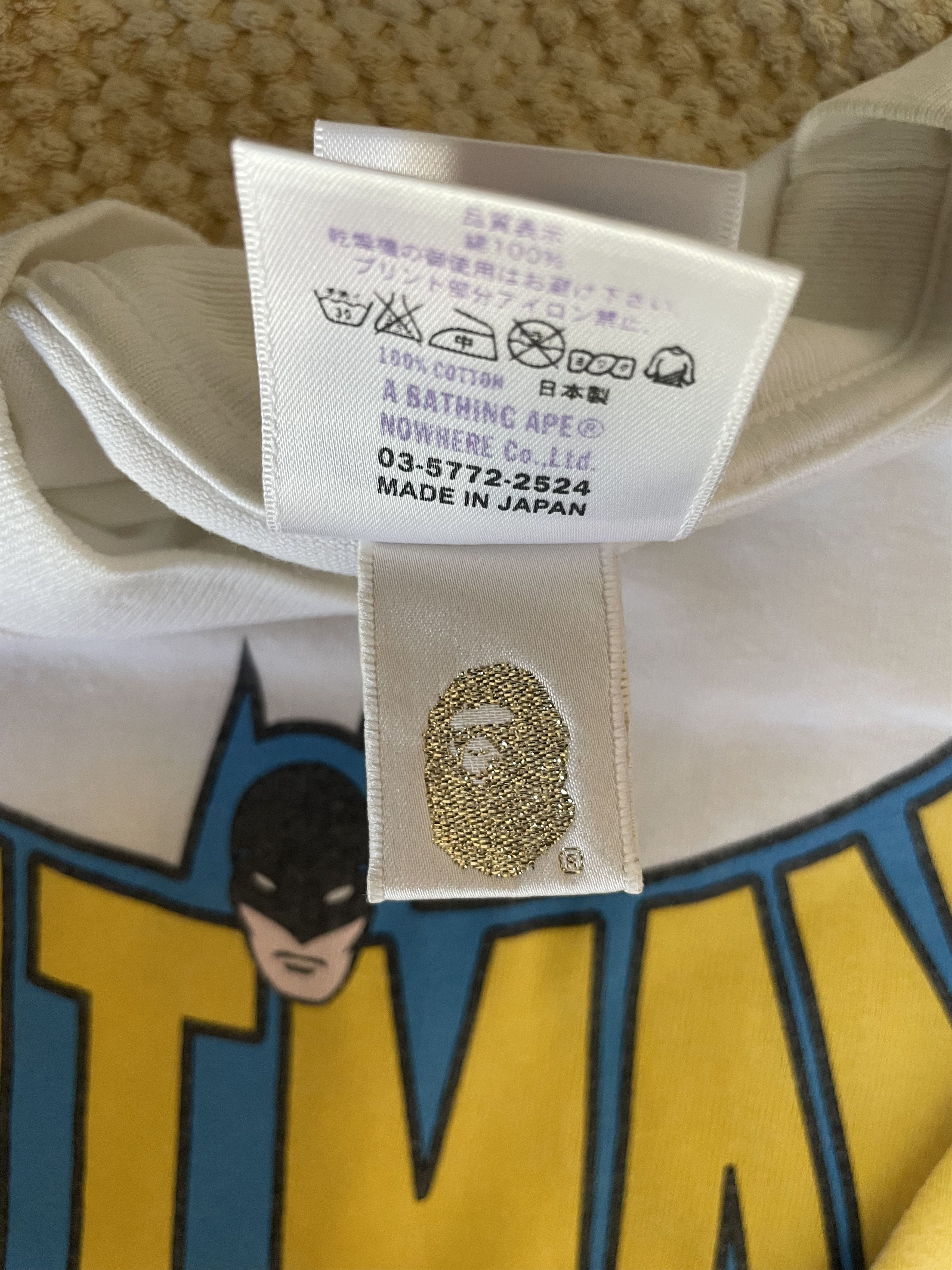 Bape × DC Comics × Vintage OG - Vintage Bape x Batman Tee Size US M / EU 48-50 / 2 - 8 Thumbnail