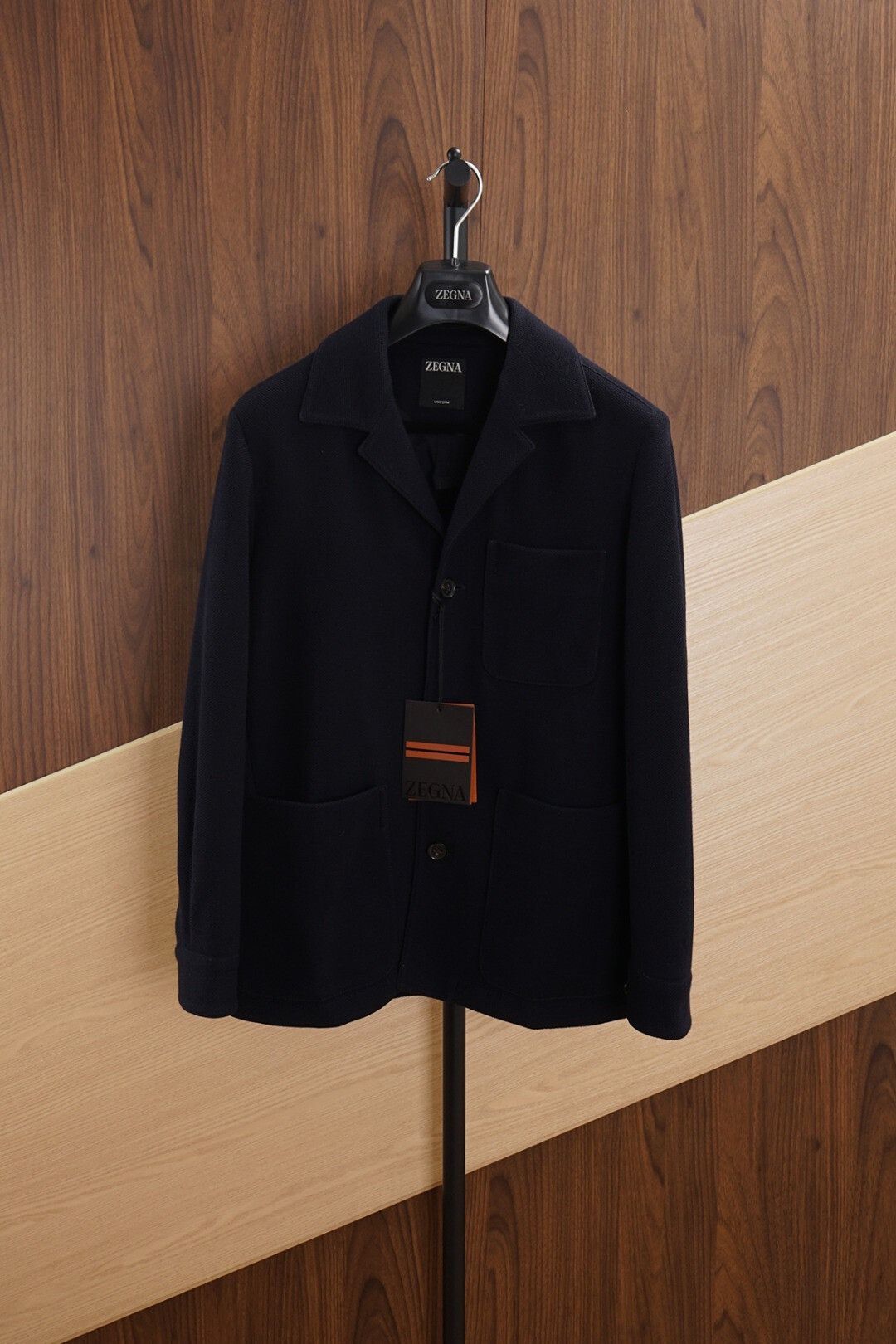 Ermenegildo Zegna ZEGNA Navy Blue Jacket Special Offer Size US S / EU 44-46 / 1 - 1 Thumbnail