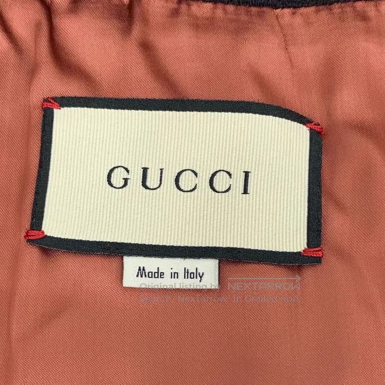 Gucci Gucci Black striped webbing trim wool single-breasted long Size M / US 6-8 / IT 42-44 - 5 Thumbnail