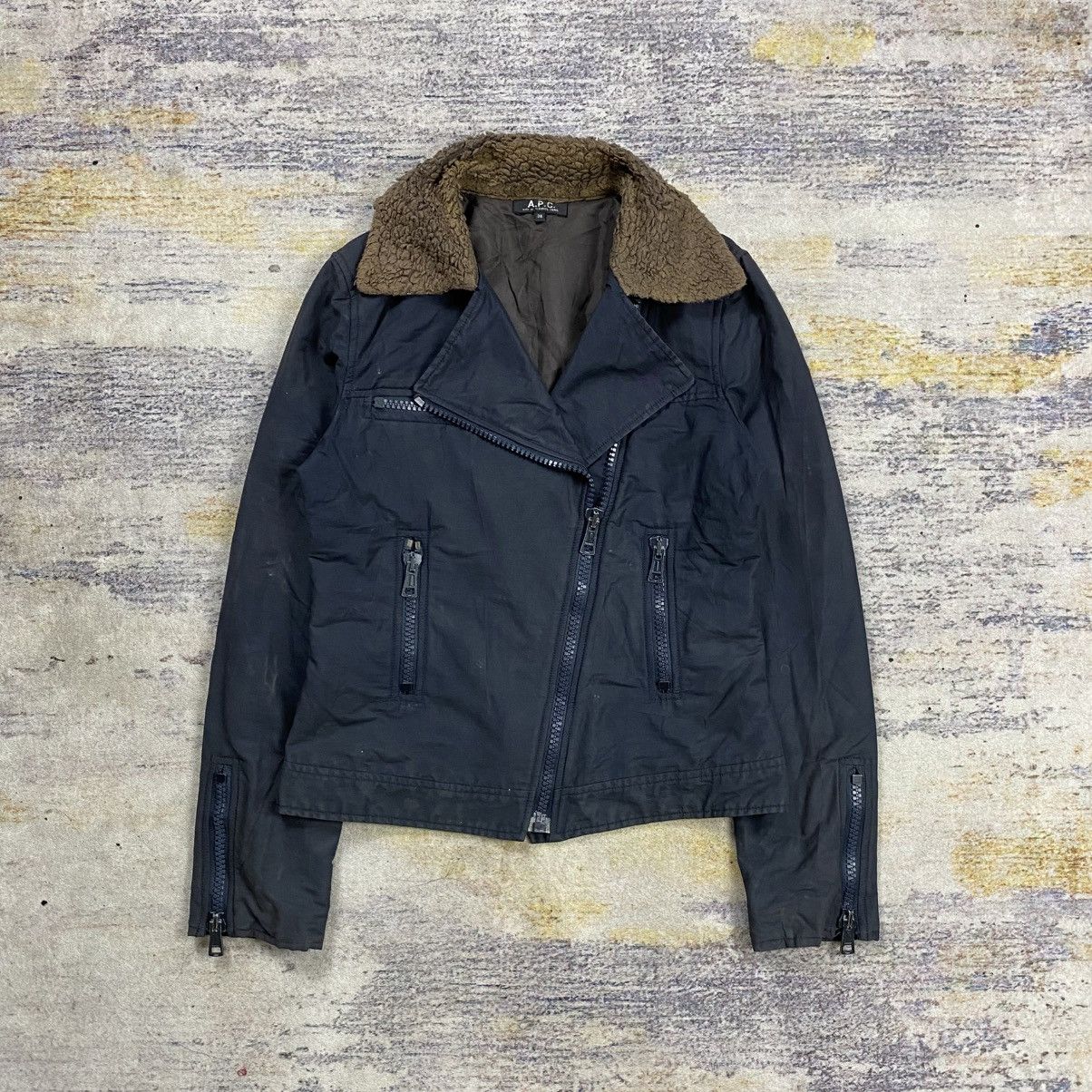 A.P.C. A.p.c asymmetrical bikers jacket Size US S / EU 44-46 / 1 - 1 Thumbnail