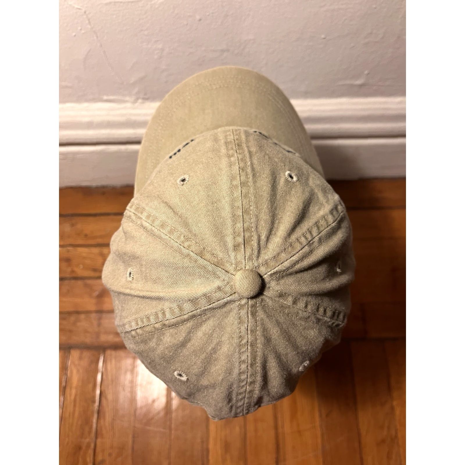 Vintage VINTAGE Adams Sandler O’Neill Hat Beige 90s World Trade Center 104th Floor Snapback One Size Men Adjustable Beige Hat Size ONE SIZE - 5 Thumbnail