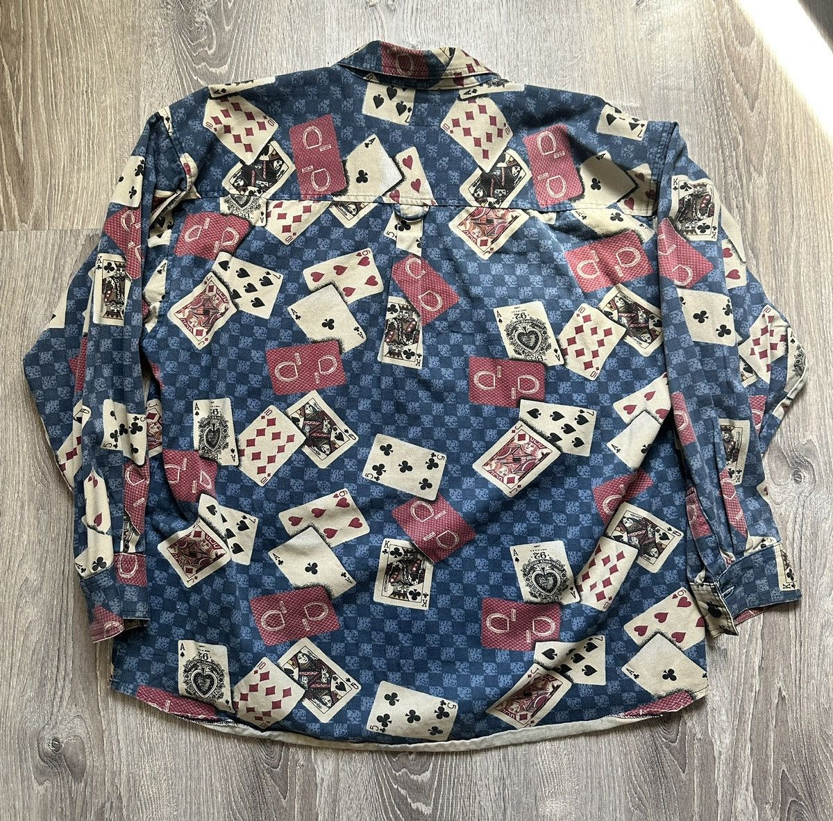 Rocawear Vintage RocaWear Cards Button Up Jacket Size US XXL / EU 58 / 5 - 3 Thumbnail