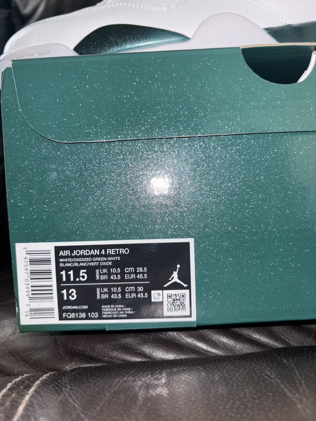 Jordan Brand Jordan 4 oxidized green Size US 11.5 / EU 44-45 - 2 Thumbnail