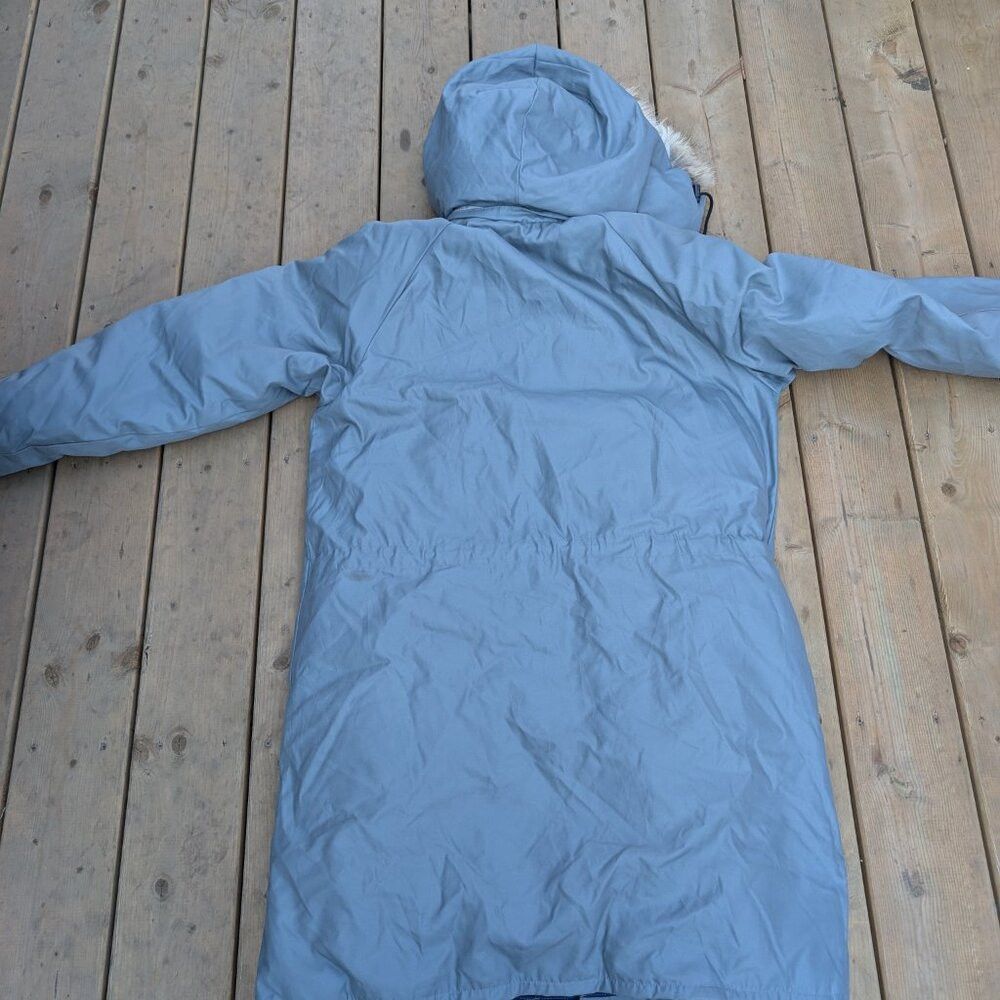 Other Vintage Snow Goose Parka Jacket Men 40 Blue Zip-Up Faux Fur Size US XXS / EU 40 - 8 Thumbnail