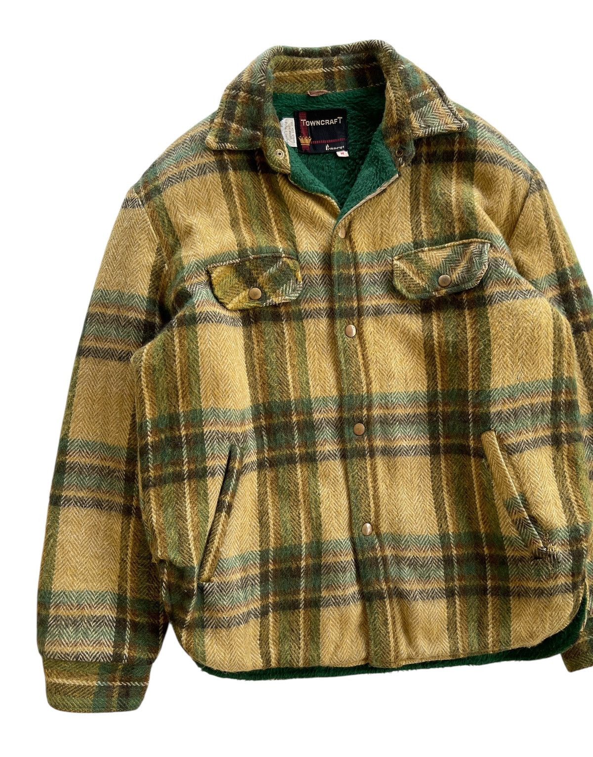 JCPenney 1960s Towncraft Tartan Wool Blend Jacket Size US M / EU 48-50 / 2 - 5 Thumbnail