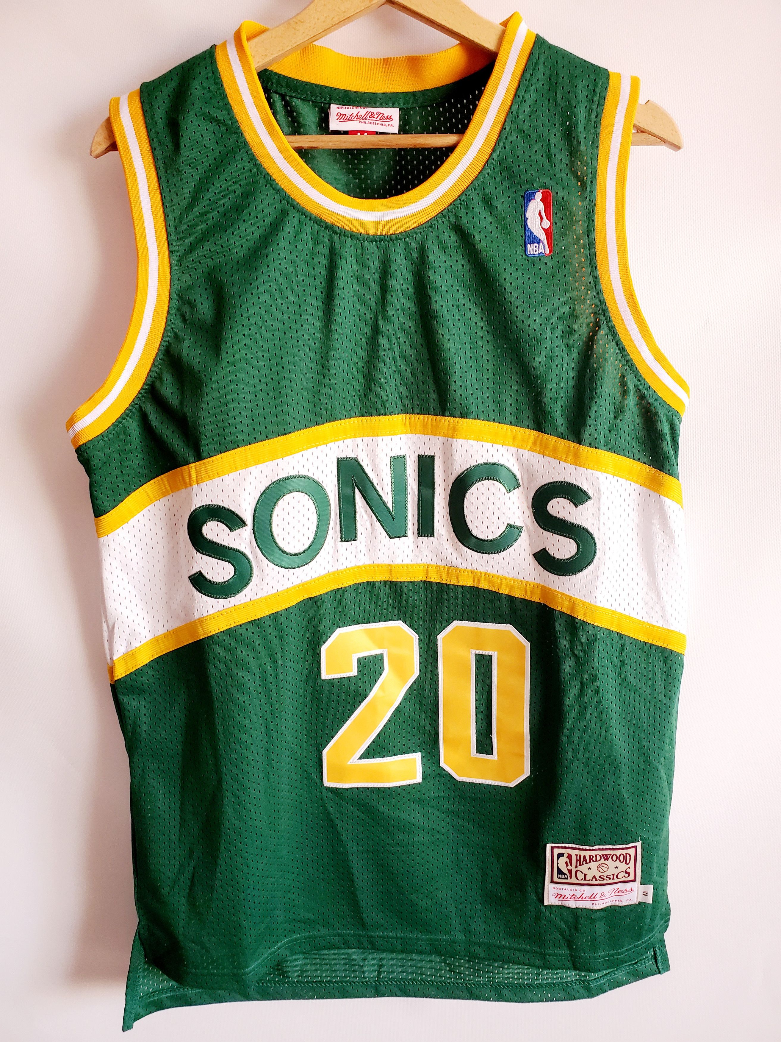 NBA × Vintage NBA Hardwood Classics Sonics Road 1994-95 Payton #20 Jersey Size US M / EU 48-50 / 2 - 1 Thumbnail