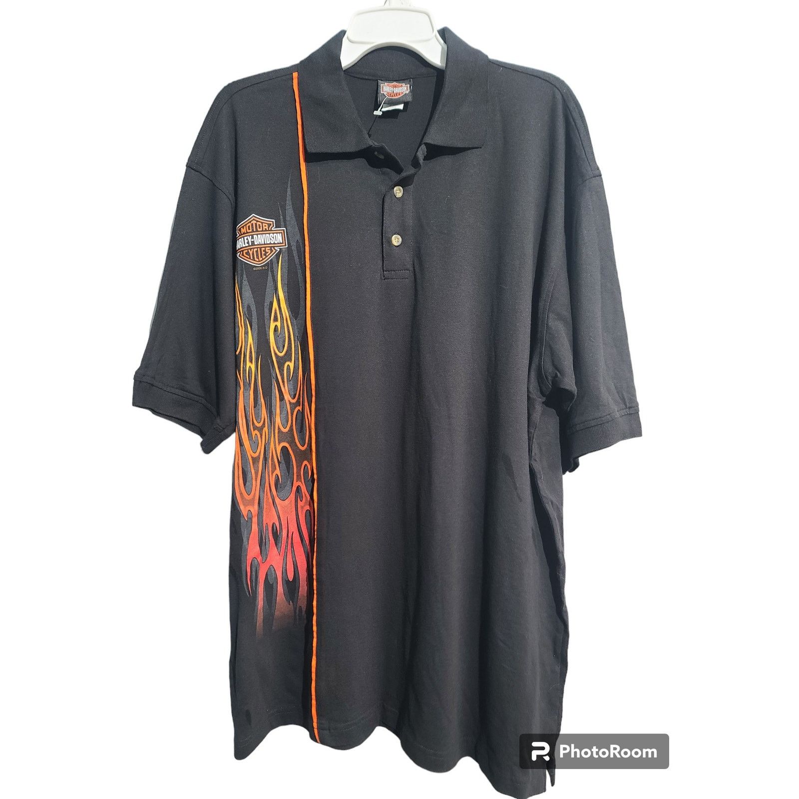 Harley Davidson Harley Davidson Vintage Flame Polo Size US L / EU 52-54 / 3 - 1 Thumbnail