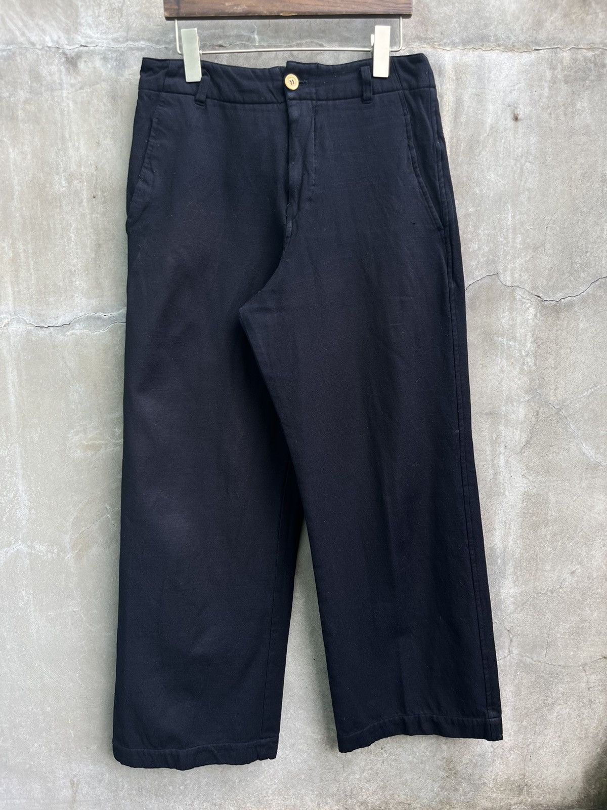 Comme des Garcons Wool Wide Legged Trousers Size US 31 - 1 Thumbnail