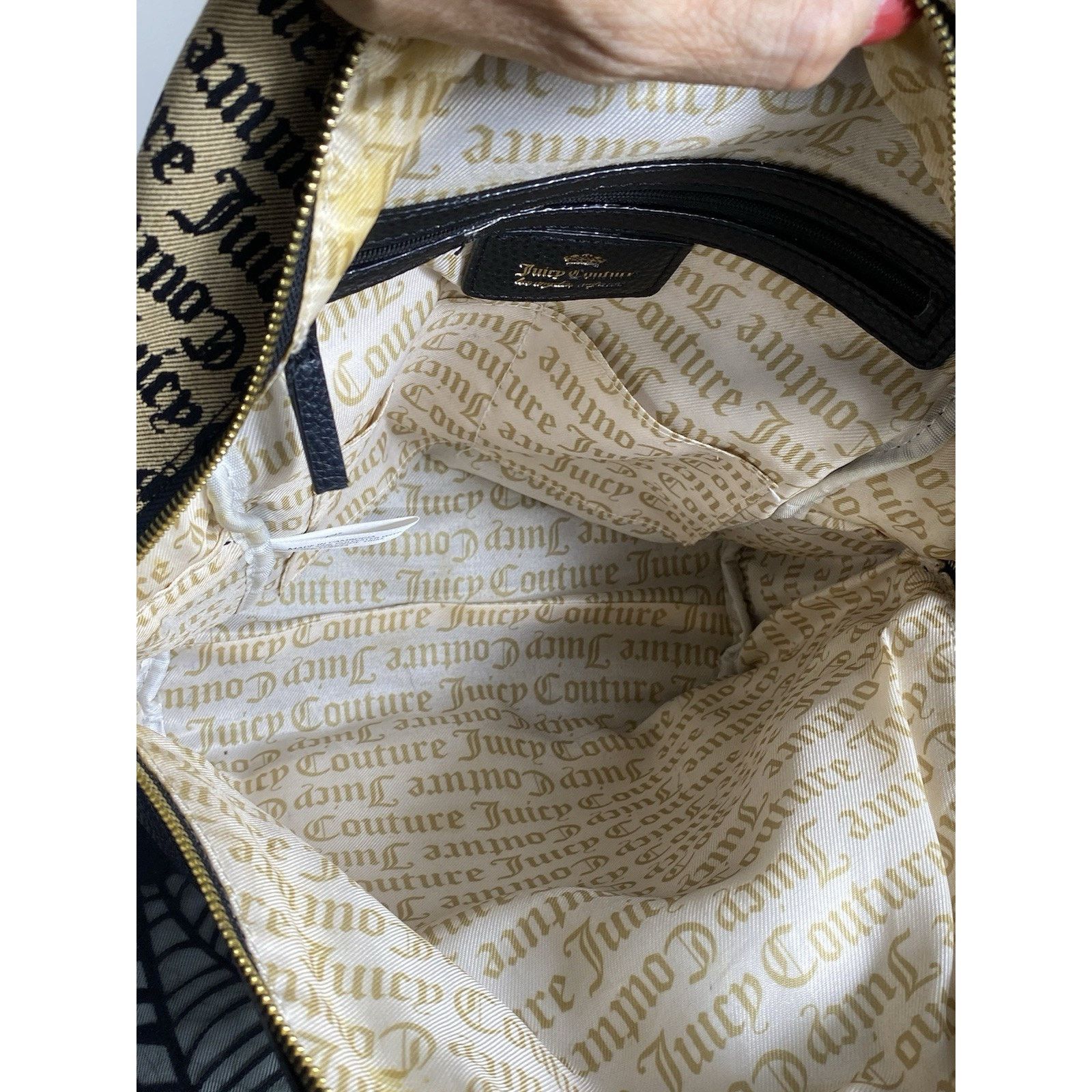Juicy Couture Juicy Couture Women's Full Size Backpack Purse Brown EUC Size ONE SIZE - 7 Thumbnail