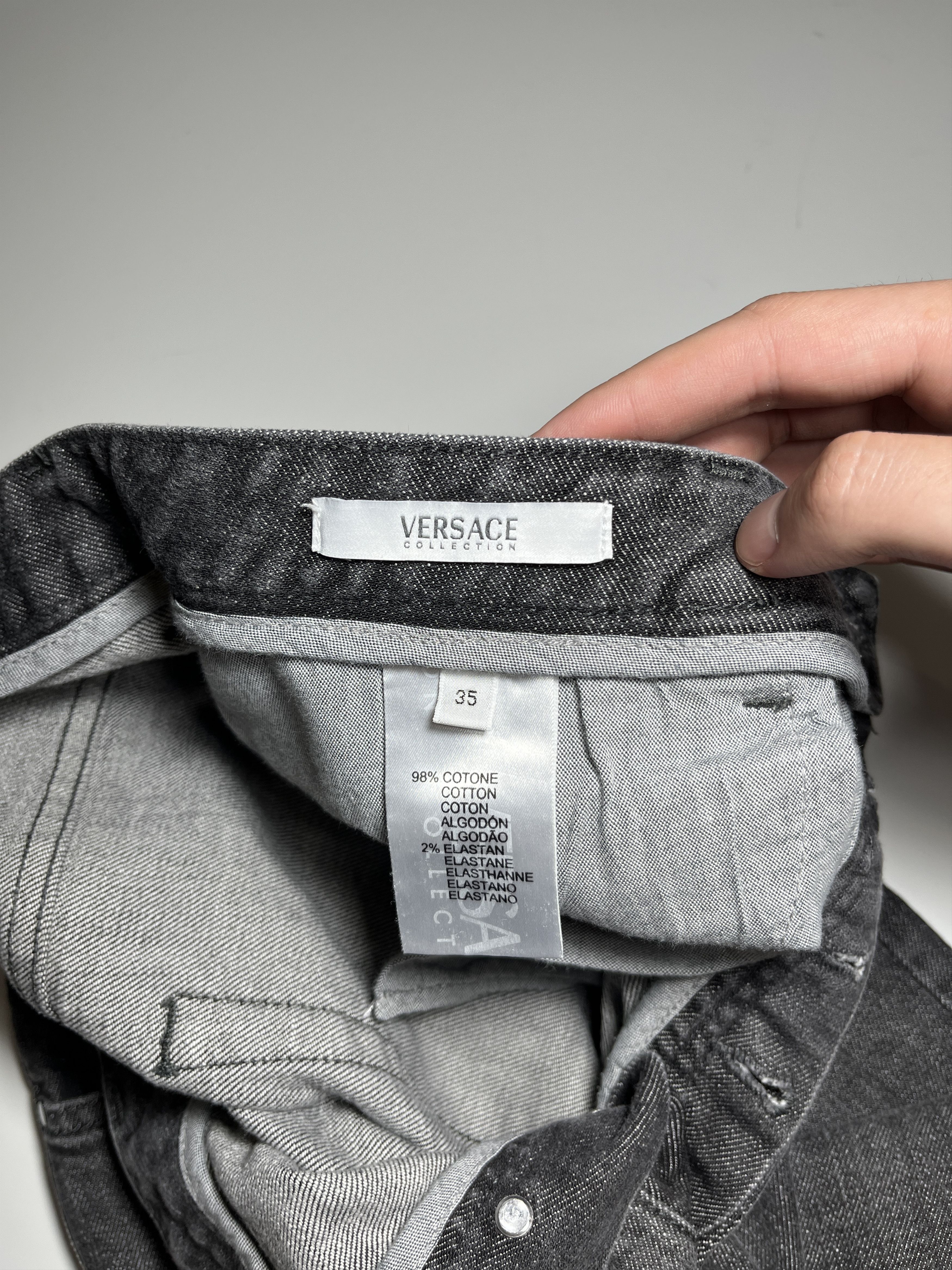 Versace Versace Collection Gray Washed Jeans Pants Size 35 Size US 35 - 15 Thumbnail