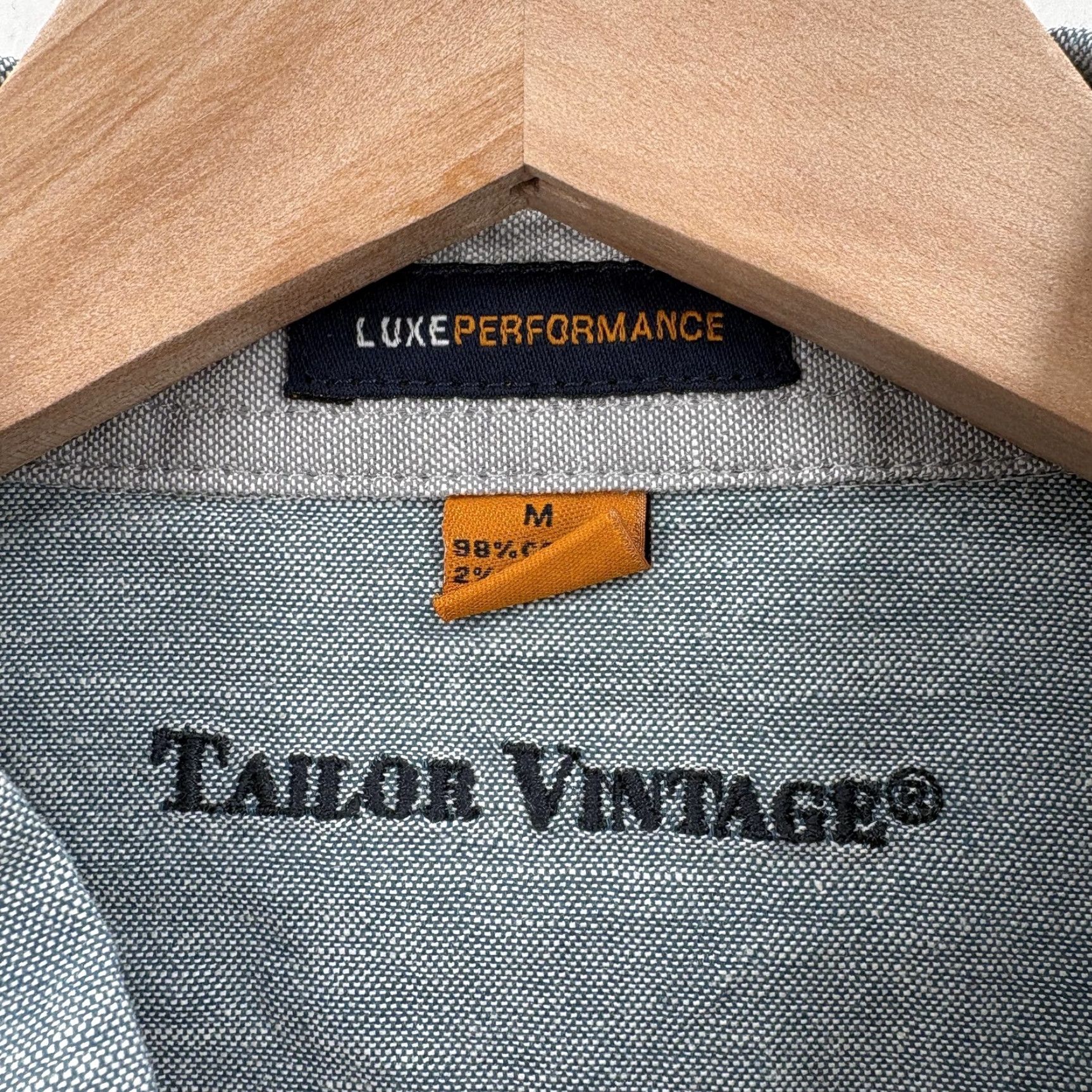 Vintage VINTAGE Tailor Vintage Shirt Mens Medium Gray Luxe Performance Airotec Button-Down NWT Size US M / EU 48-50 / 2 - 4 Thumbnail