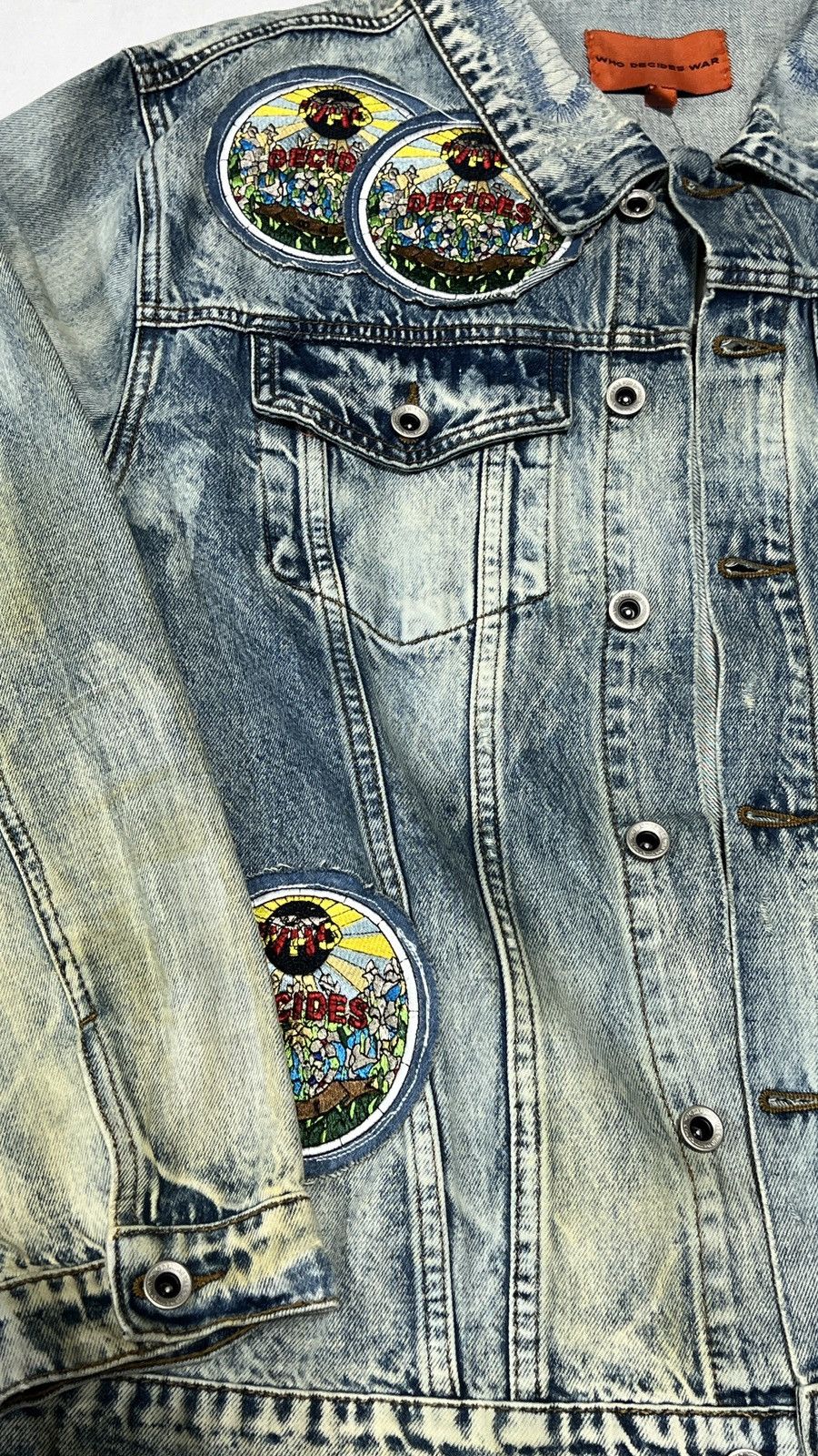 Who Decides War Who Decides War Acid Sphere Denim Jacket Size US L / EU 52-54 / 3 - 2 Thumbnail